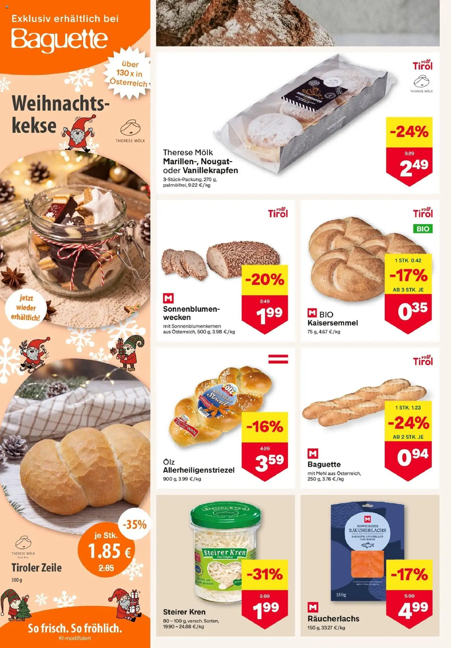 MPREIS Saalbach von 29.10.2026 - Aktuelle Angebote | Seite: 4 | Produkte: Kekse, Baguette, Mehl