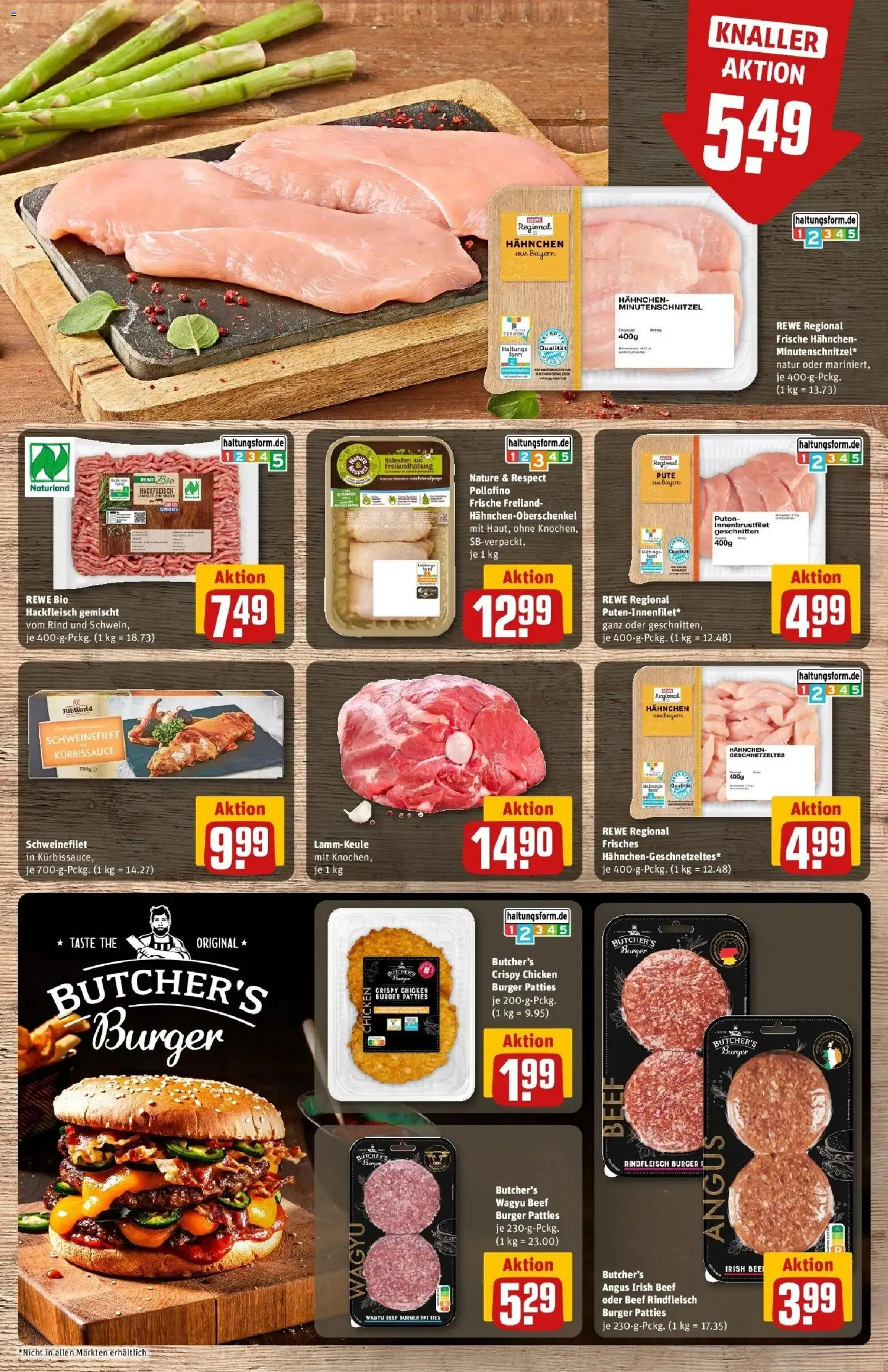 REWE Prospekt ab 26.10.2026 zum Blättern » Angebote | Seite: 11 | Produkte: Pute, Burger, Schweinefilet, Rindfleisch