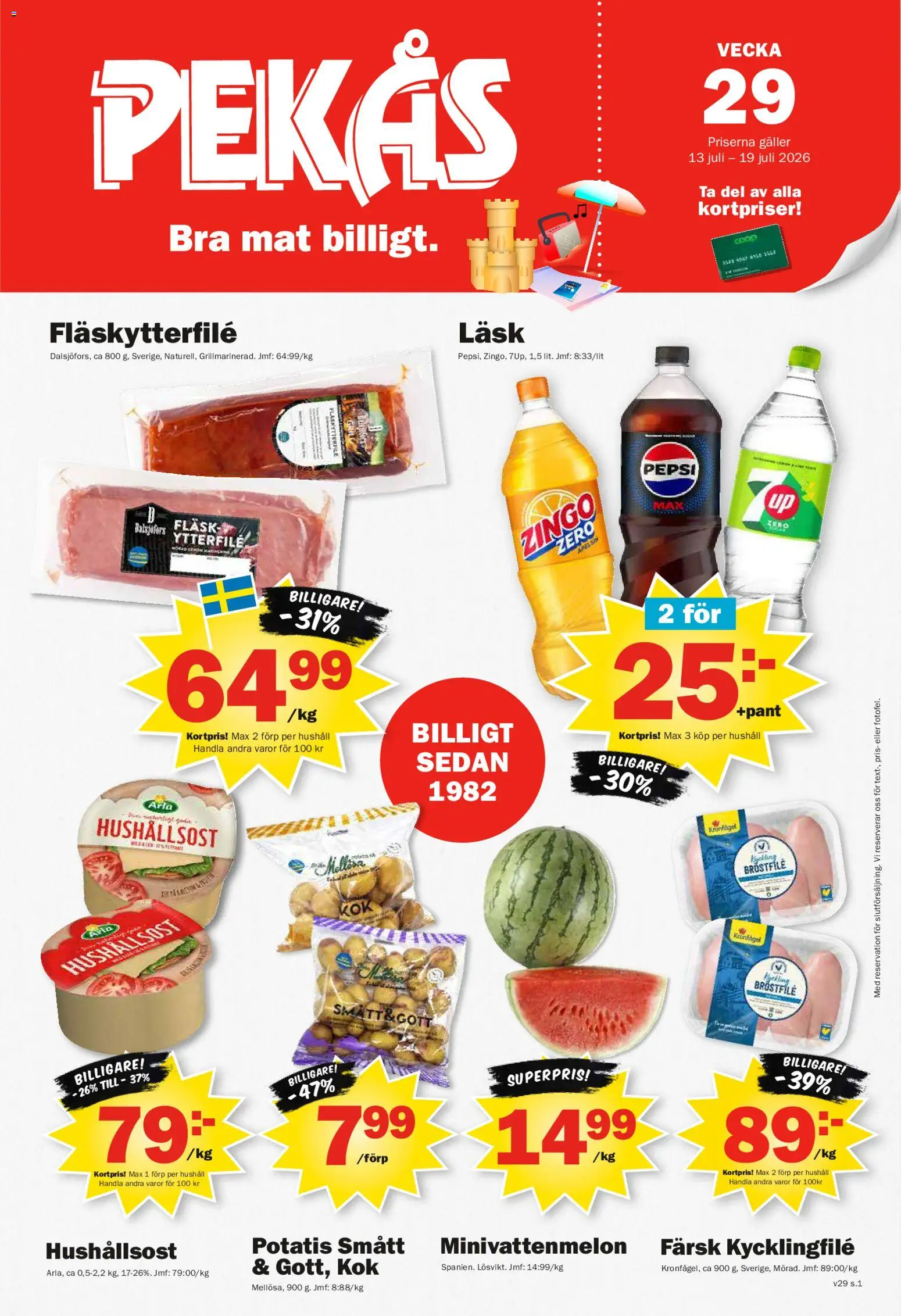 Pekås reklamblad aktuell från 13/07/2026 | Sida: 1