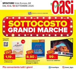 Anteprima del volantino Oasi volantino Spoltore valido a partire dal 04/09/2026