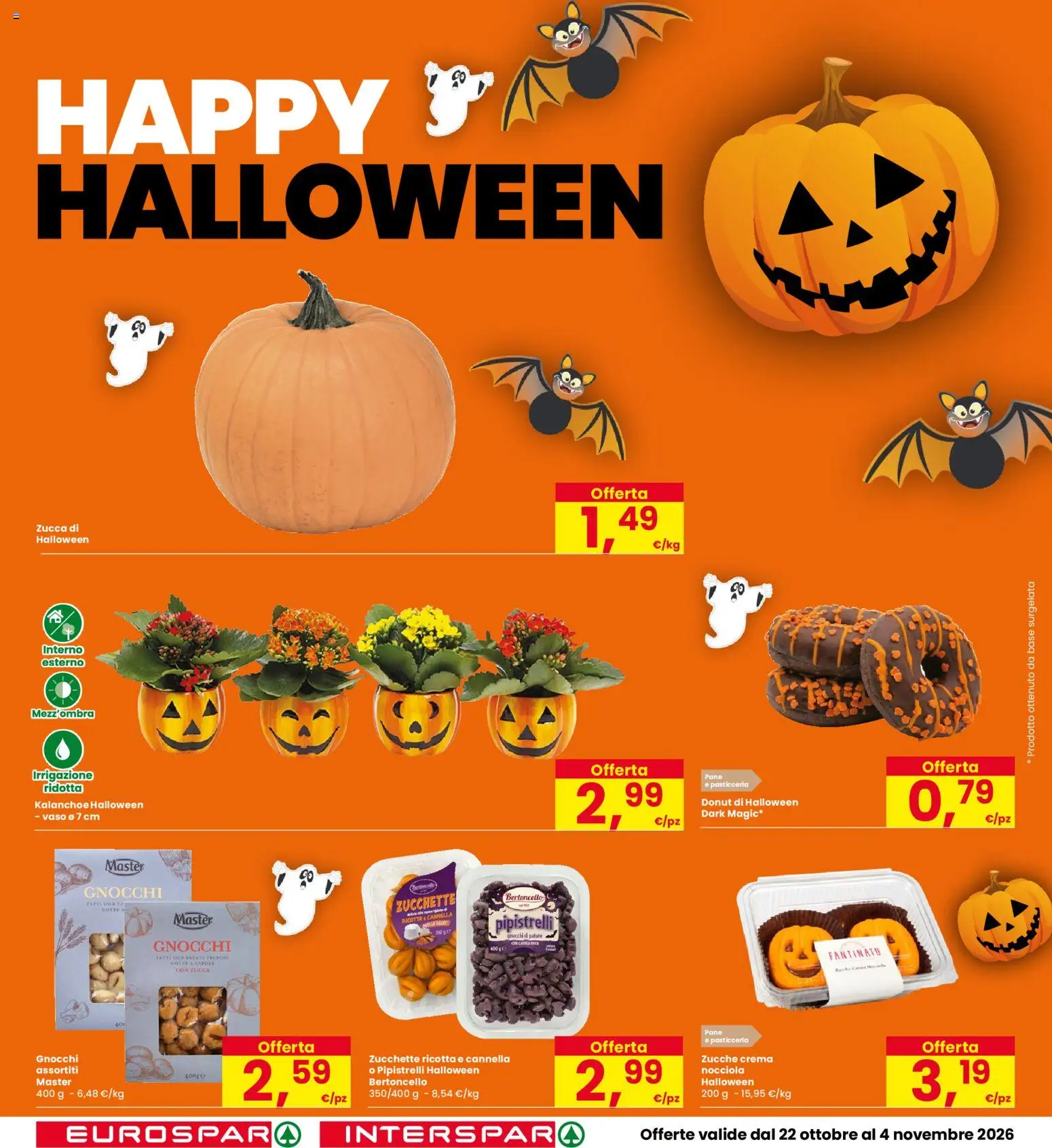 Volantino Interspar del 22/10/2026 | Pagina: 16 | Prodotti: Crema, Pane, Patate, Gnocchi di patate