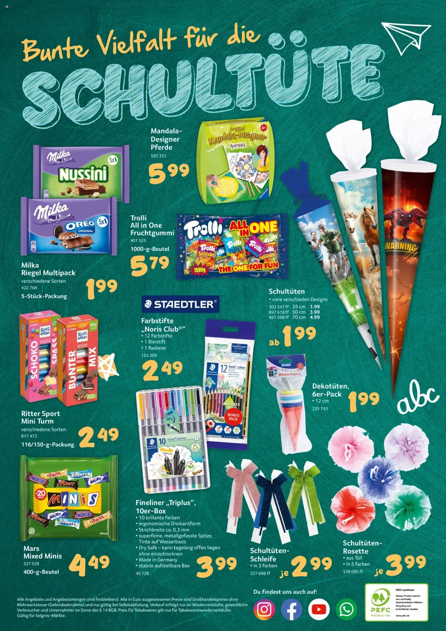 Selgros Schulstart – gültig ab 20.08.2026 | Seite: 16 | Produkte: Milka, Snickers, Mars, Twix