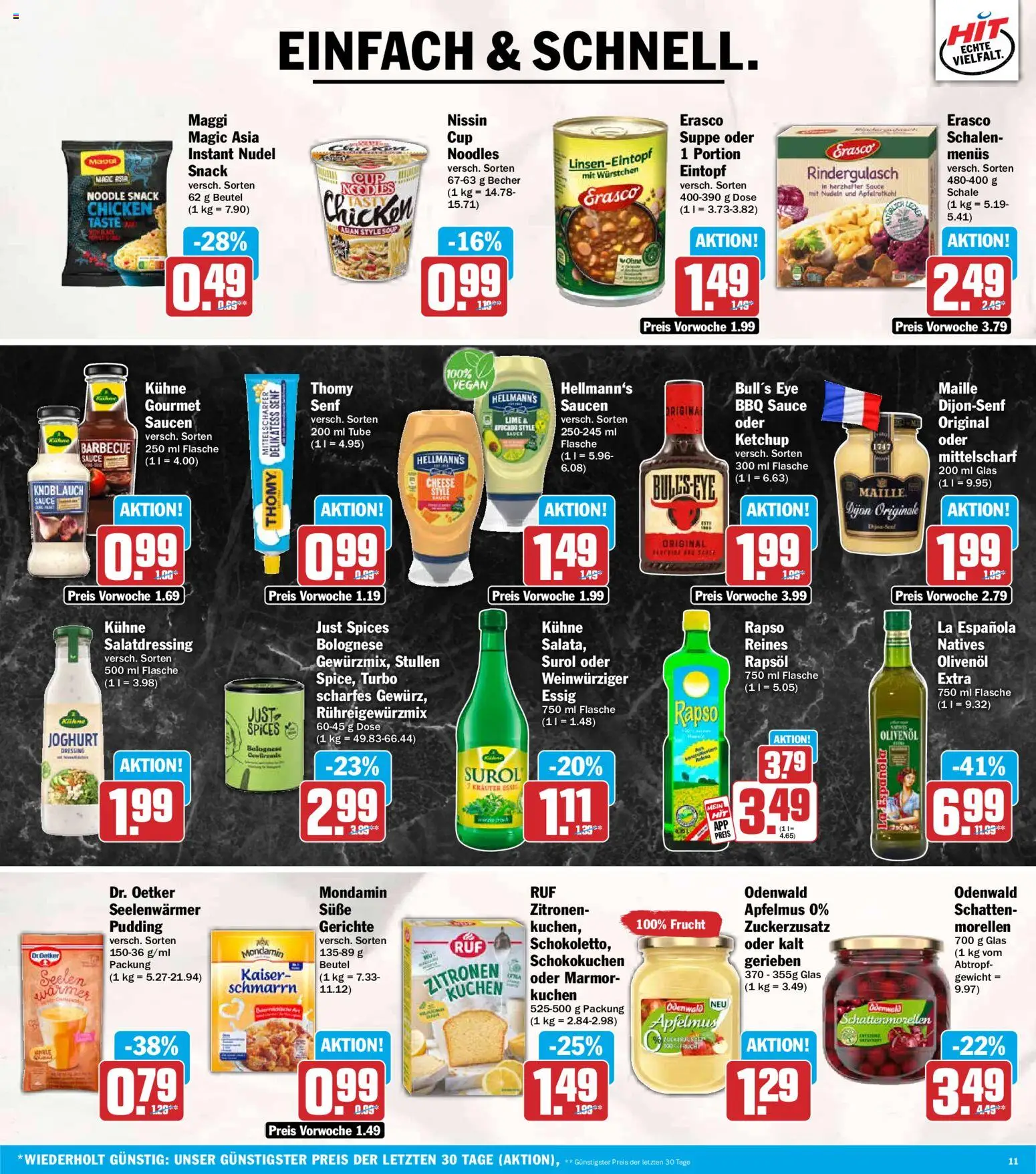 HIT Prospekt – gültig ab 13.07.2026 | Seite: 11 | Produkte: Olivenol, Pudding, Avocado, Knoblauch