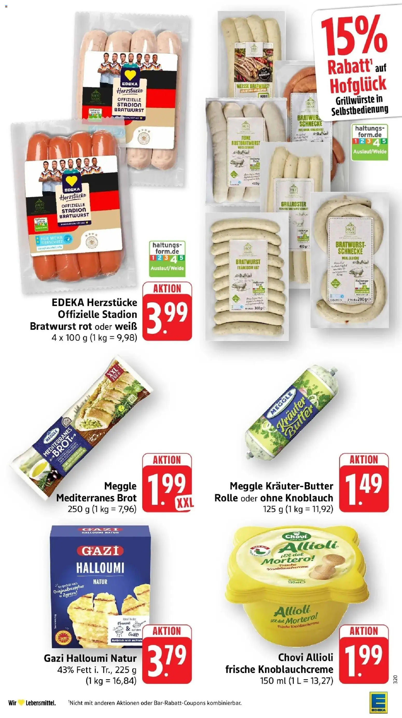 Edeka Prospekt Trier – gültig ab 08.06.2026 | Seite: 21 | Produkte: Butter, Bratwurst, Wurst, Brot