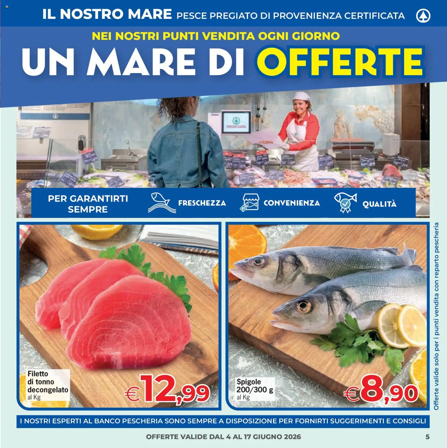 Volantino Despar del 04/06/2026 | Pagina: 5 | Prodotti: Pesce, Tonno
