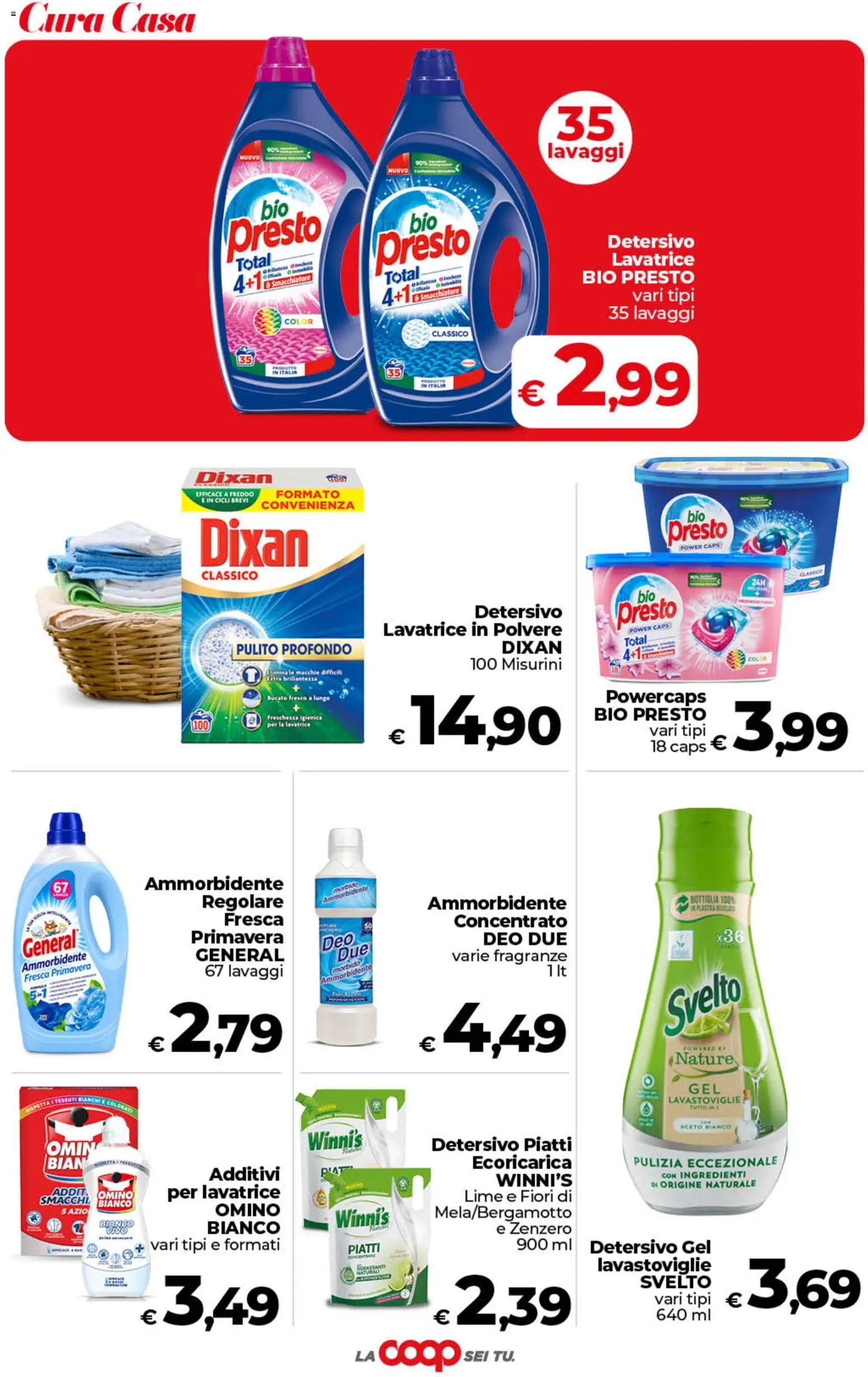 Volantino COOP del 21/08/2026 | Pagina: 41 | Prodotti: Ammorbidente, Lime, Aceto bianco, Zenzero