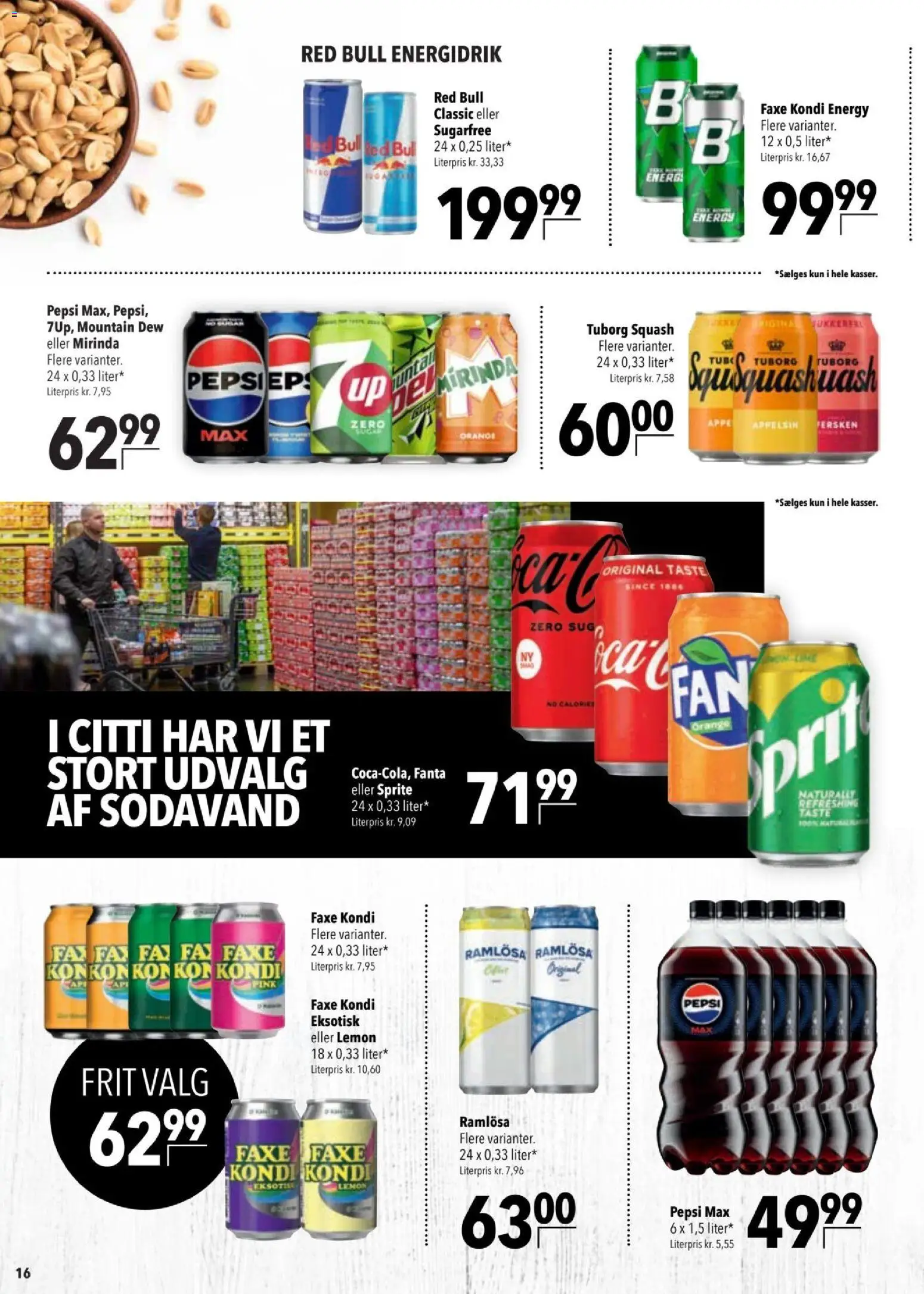 CITTI tilbudsavis – gyldig fra 25/03/2026 | Side: 16 | Produkter: Squash, Sodavand, Fanta, Pepsi