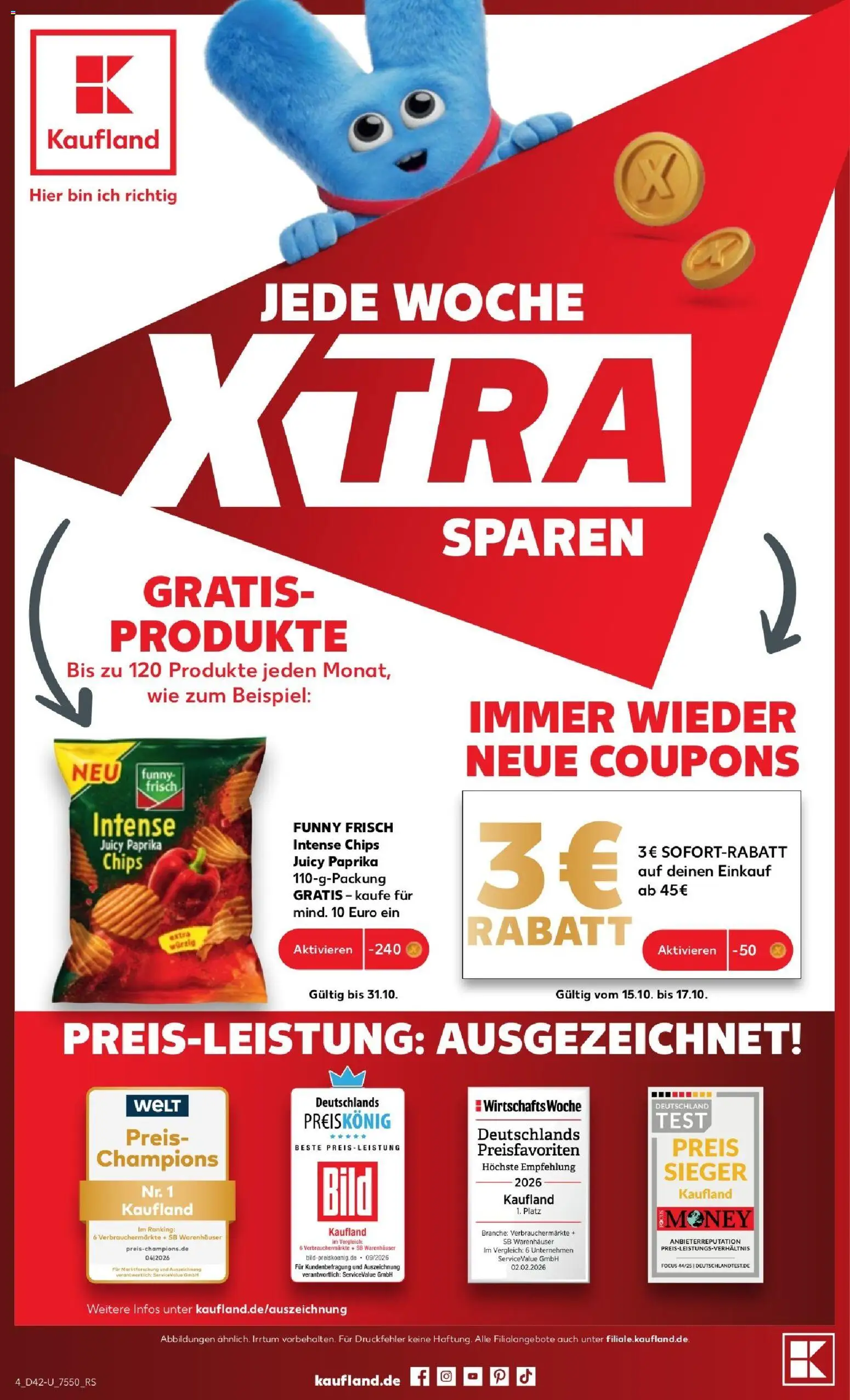 Kaufland Prospekt Zeitz – gültig ab 12.10.2026 | Seite: 4 | Produkte: Hülle, Wiener wurstchen, Zucker, Wurst