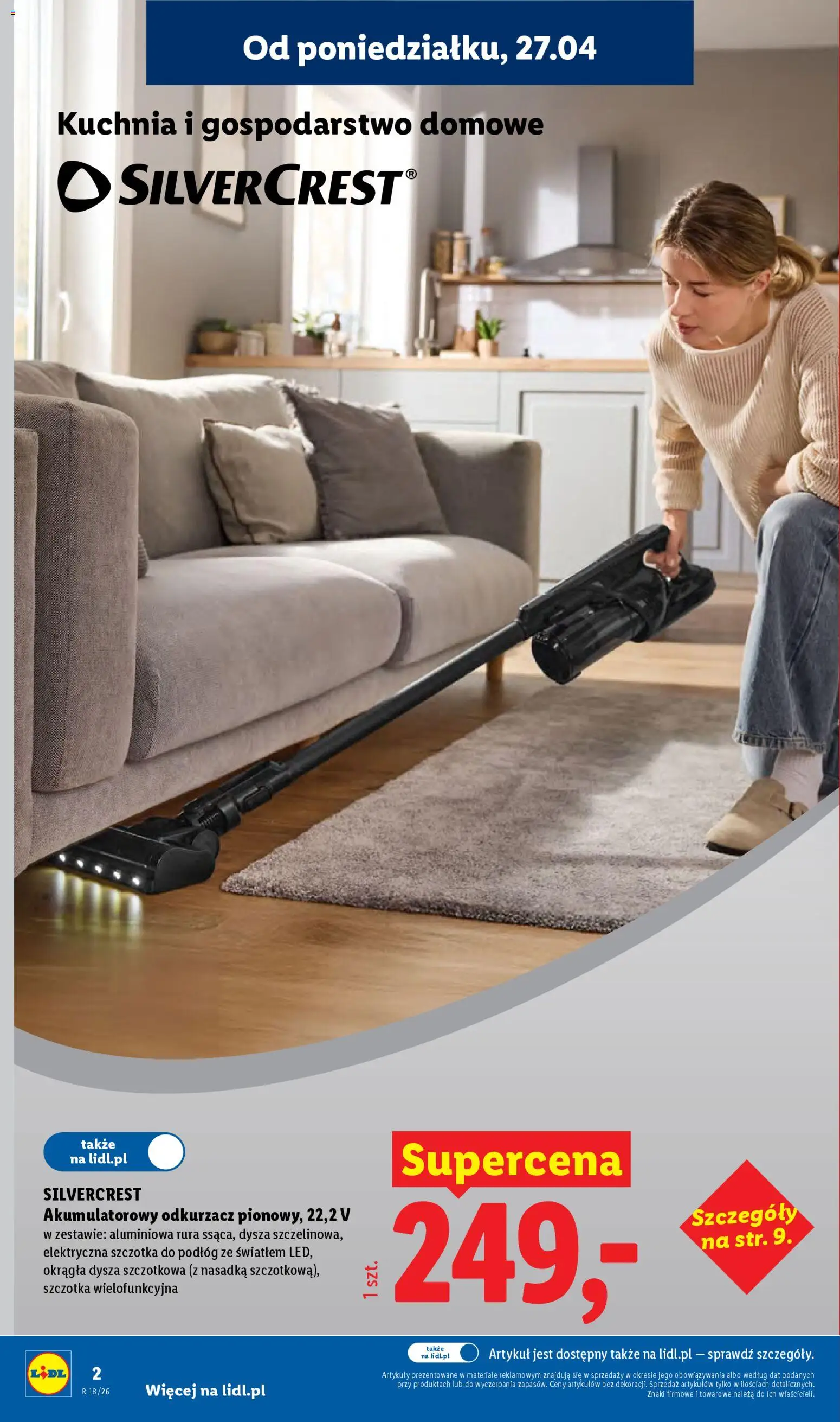 Lidl Katalog od 27.04.2026 | Strona: 2 | Produkty: Odkurzacz, Cleaner, Szczotka
