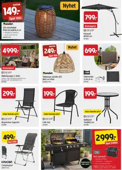 Forhåndsvisning av Jula kundeavis gyldig fra 21.05.2026 | Side: 4 | Produkter: Taklampe, Суміш дитяча, Parasoll, Stol