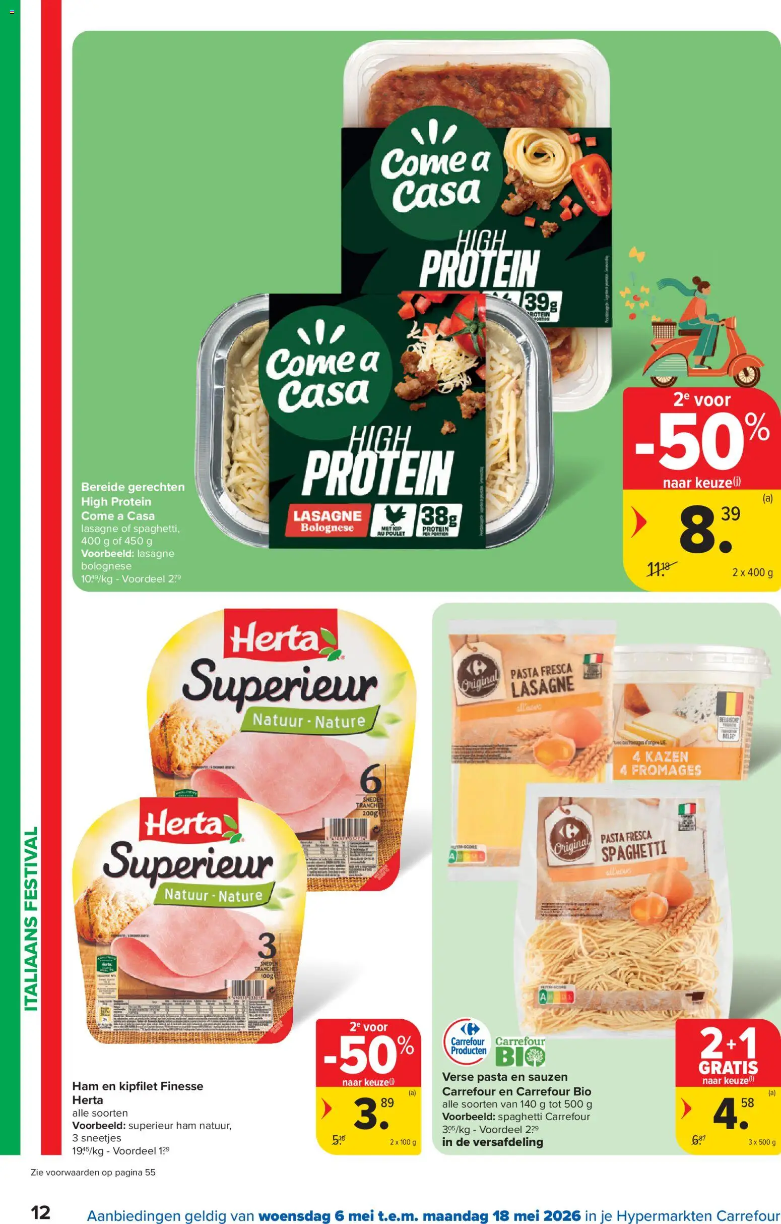 {H1} | Pagina: 12 | Producten: Ham, Lasagne, Pasta