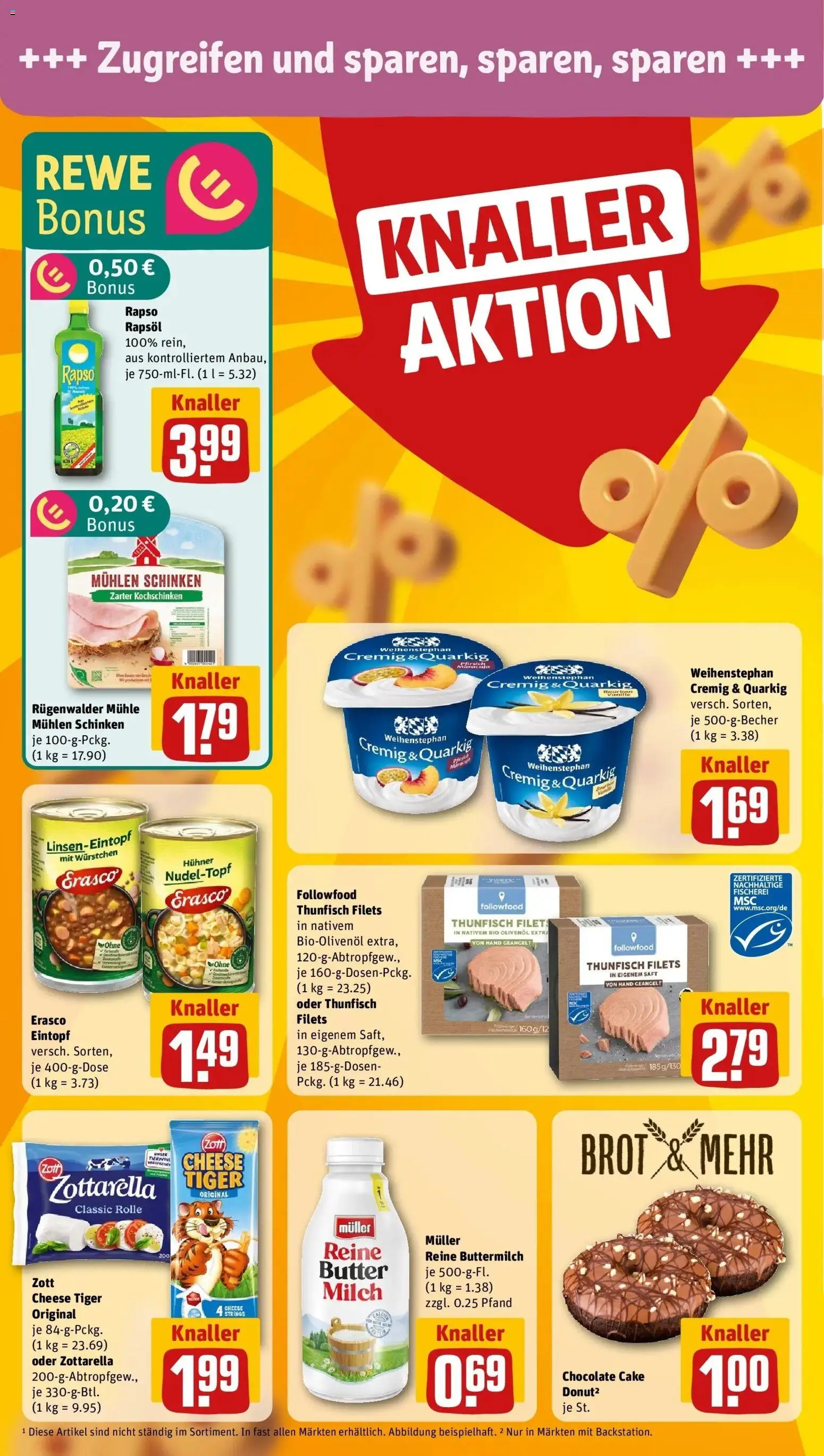 Rewe Prospekt Neunburg Vorm Wald	 – gültig ab 15.03.2026 | Seite: 6 | Produkte: Buttermilch, Butter, Rapsöl, Brot