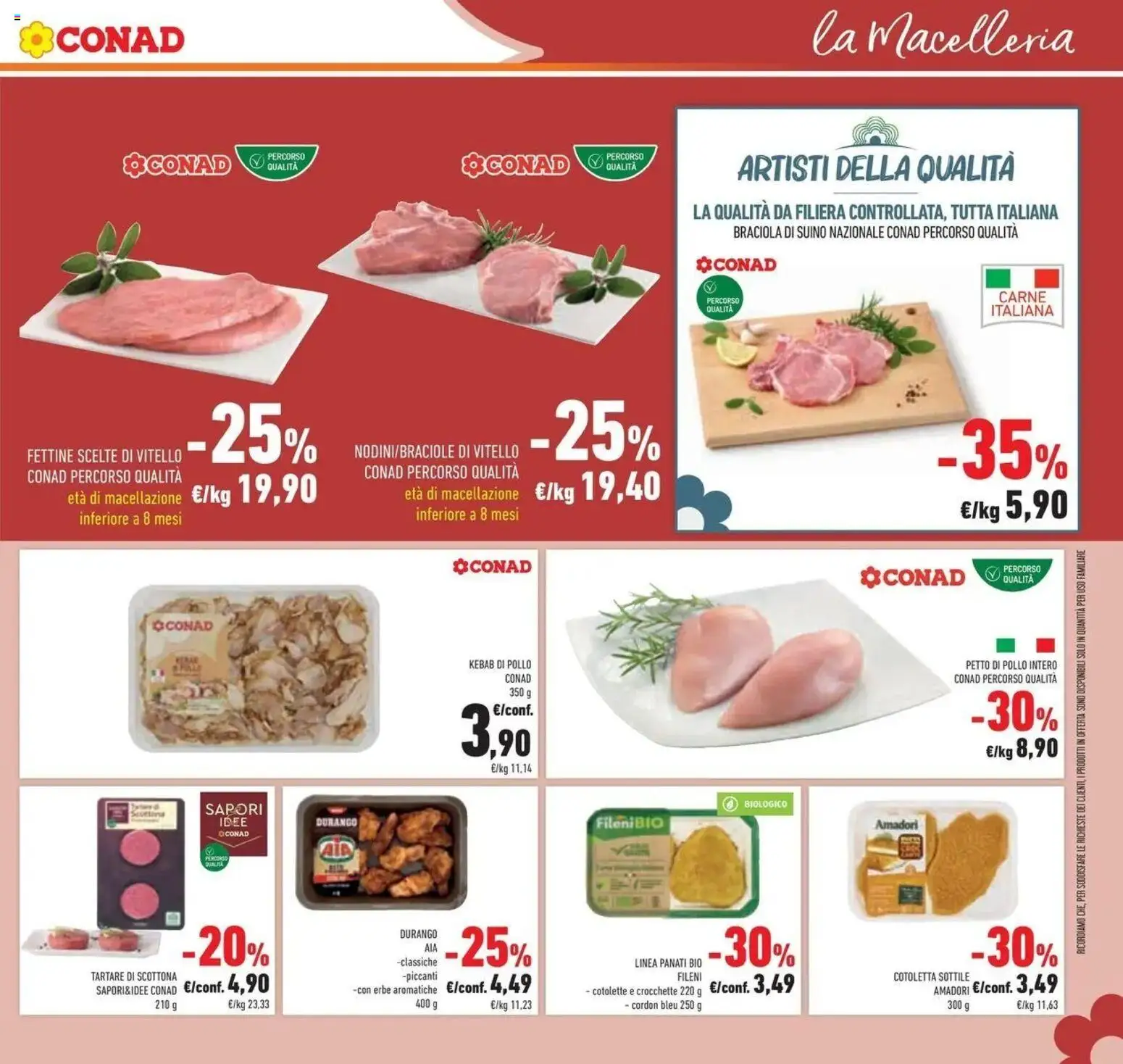 Volantino Conad del 03.06.2026 | Pagina: 19 | Prodotti: Pollo, Suino, Crocchette, Vitello