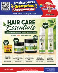 Africa Cash & Carry specials catalogue – valid from 24/08/2026