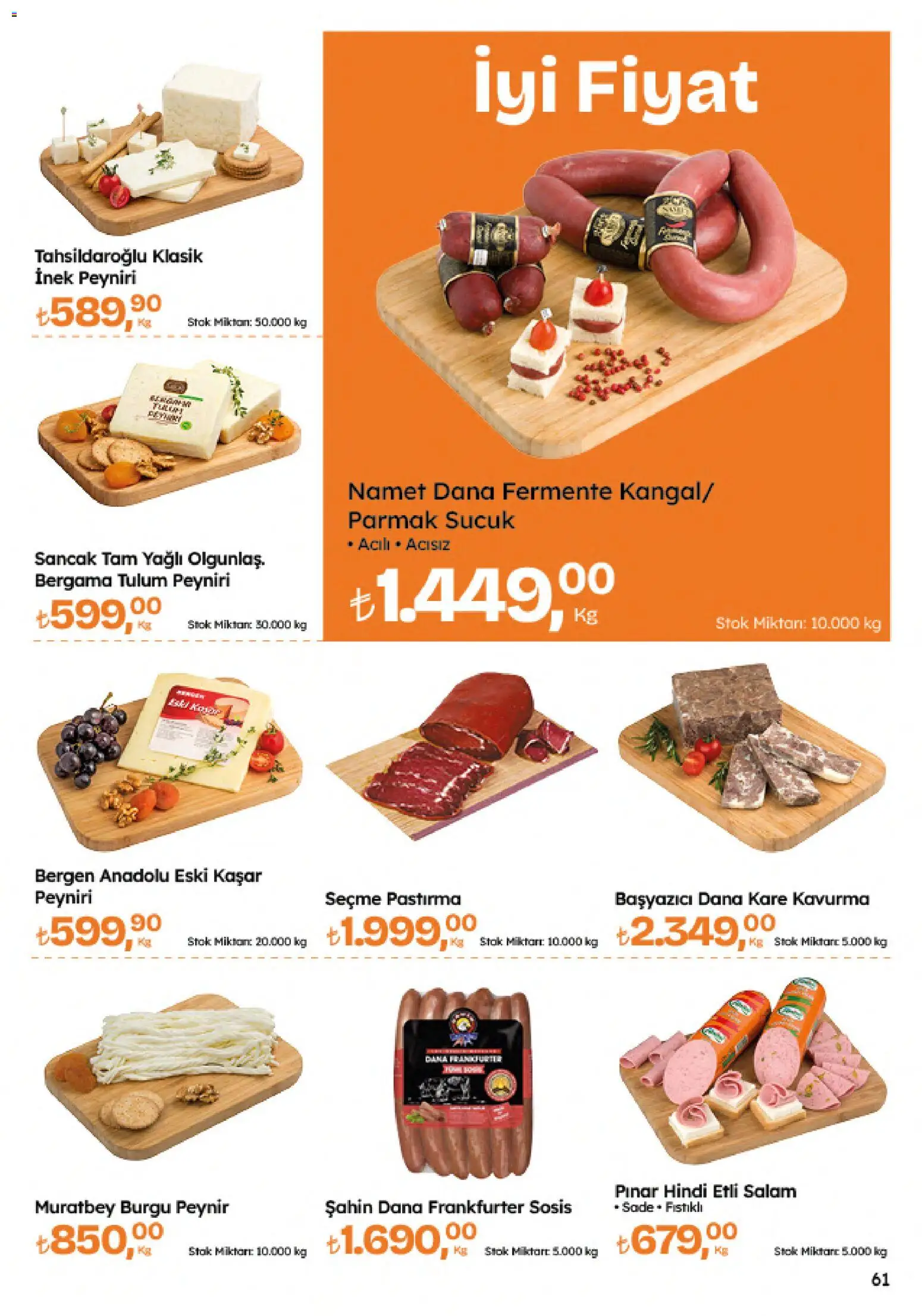 Migros Katalog - 5M Migroskop Dijital - 04.06.2026 tarihinden itibaren geçerlidir | Sayfa: 61 | Ürünler: Salam, Tulum, Sosis, Sucuk