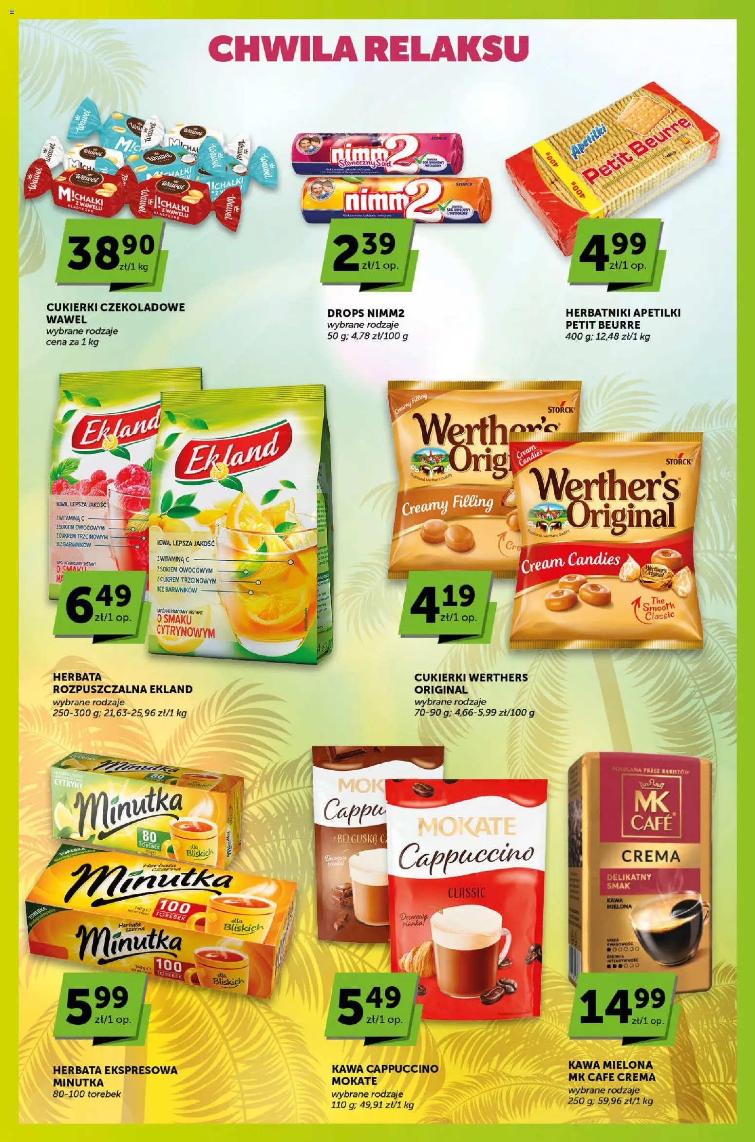 Groszek gazetka - Sprawdź, co więcej od 23.07.2026 | Strona: 4 | Produkty: Cukierki czekoladowe, Kawa, Herbata, Cukierki