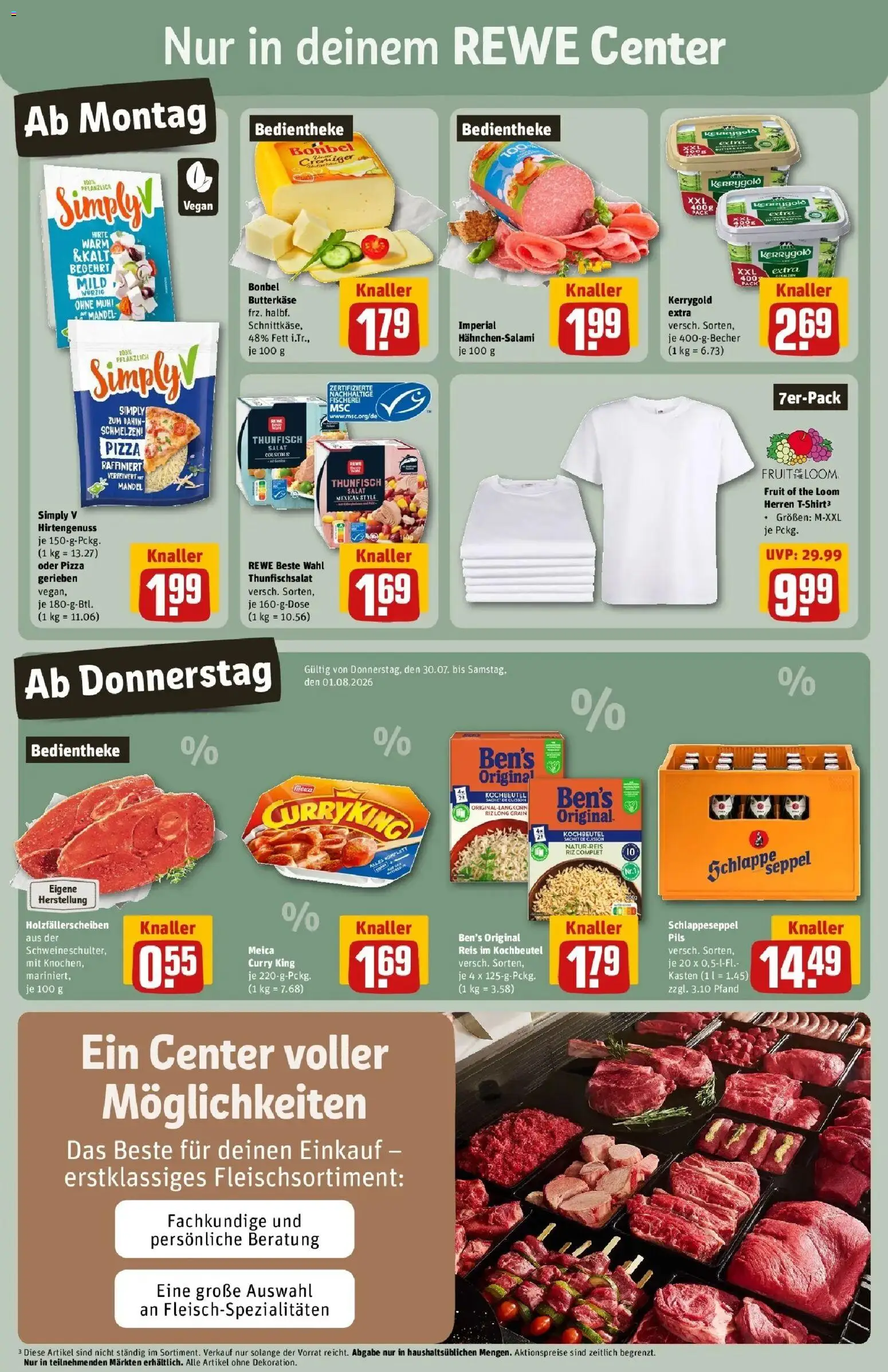 Rewe Prospekt Darmstadt – gültig ab 27.07.2026 | Seite: 3 | Produkte: Thunfisch, Pils, Meica, Pizza