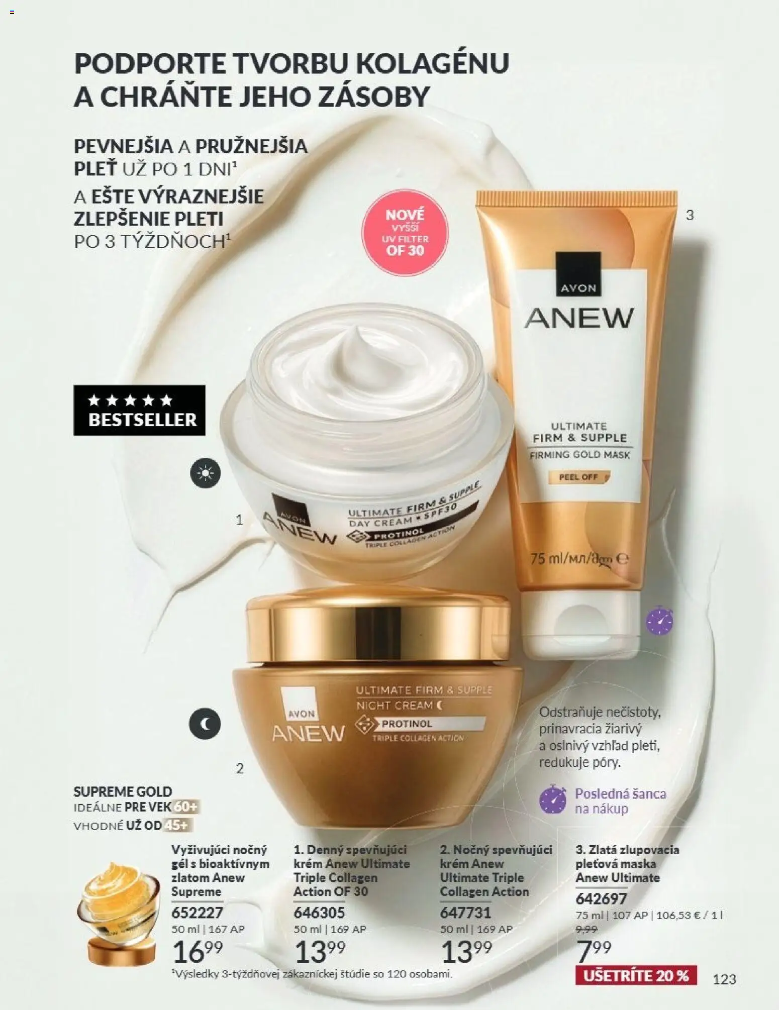 Nové Avon akcie – leták je platný od 01.09.2026 | Strana: 123 | Produkty: Maska, Krém