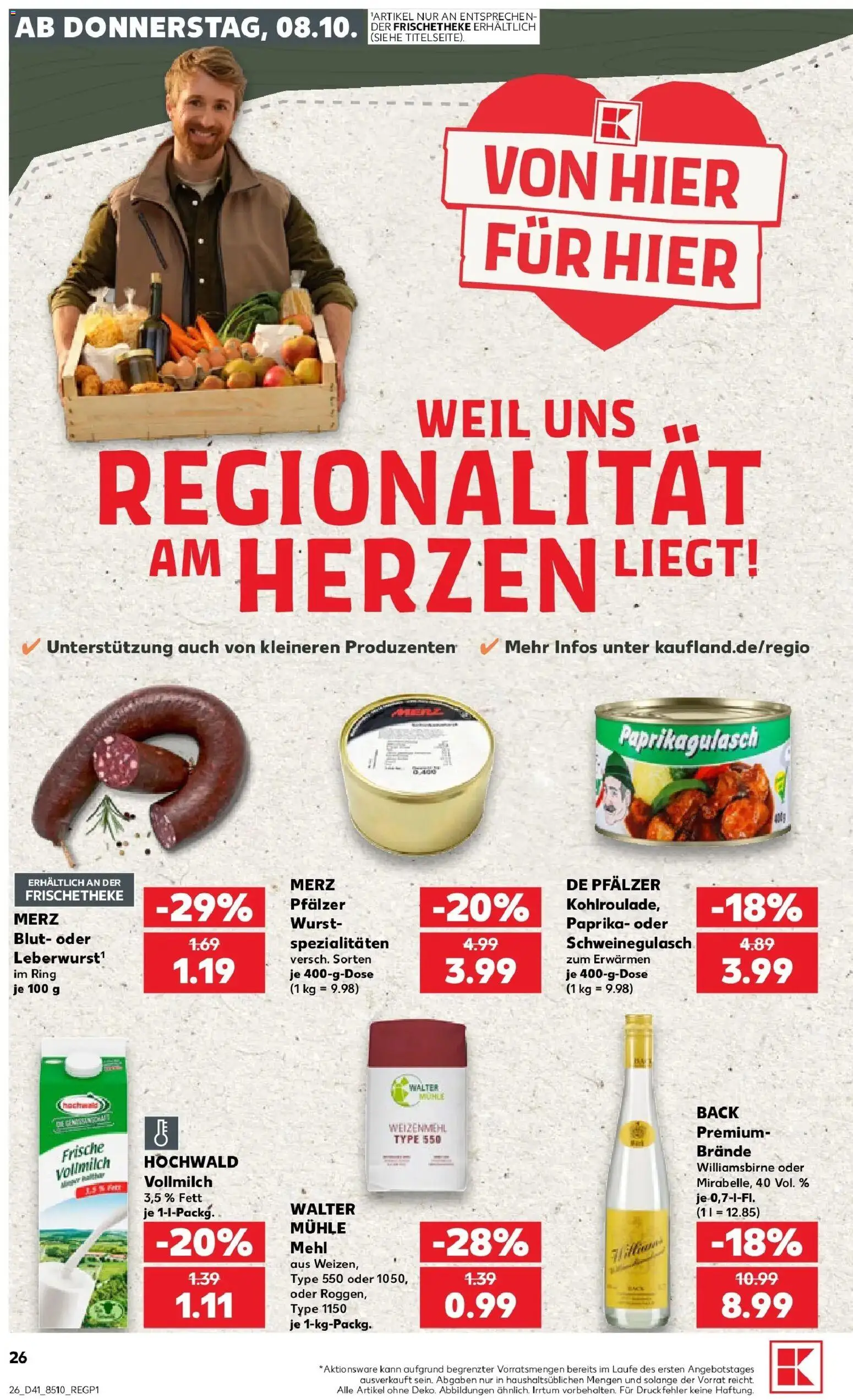 Prospekt Kaufland ab 05.10.2026 » Angebote Online zum Blättern | Seite: 36 | Produkte: Mehl, Spezialitäten, Weizenmehl, Paprika