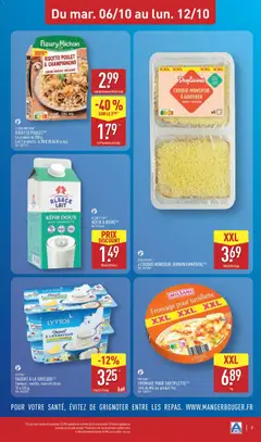 Aldi - Prévisualisation de FROMAGE POUR TARTIFLETTE, MILSANI FROMAGE POUR TARTIFLETTE 26% de MG sur produit fini. valide à partir de 06/10/2026 | Page: 9