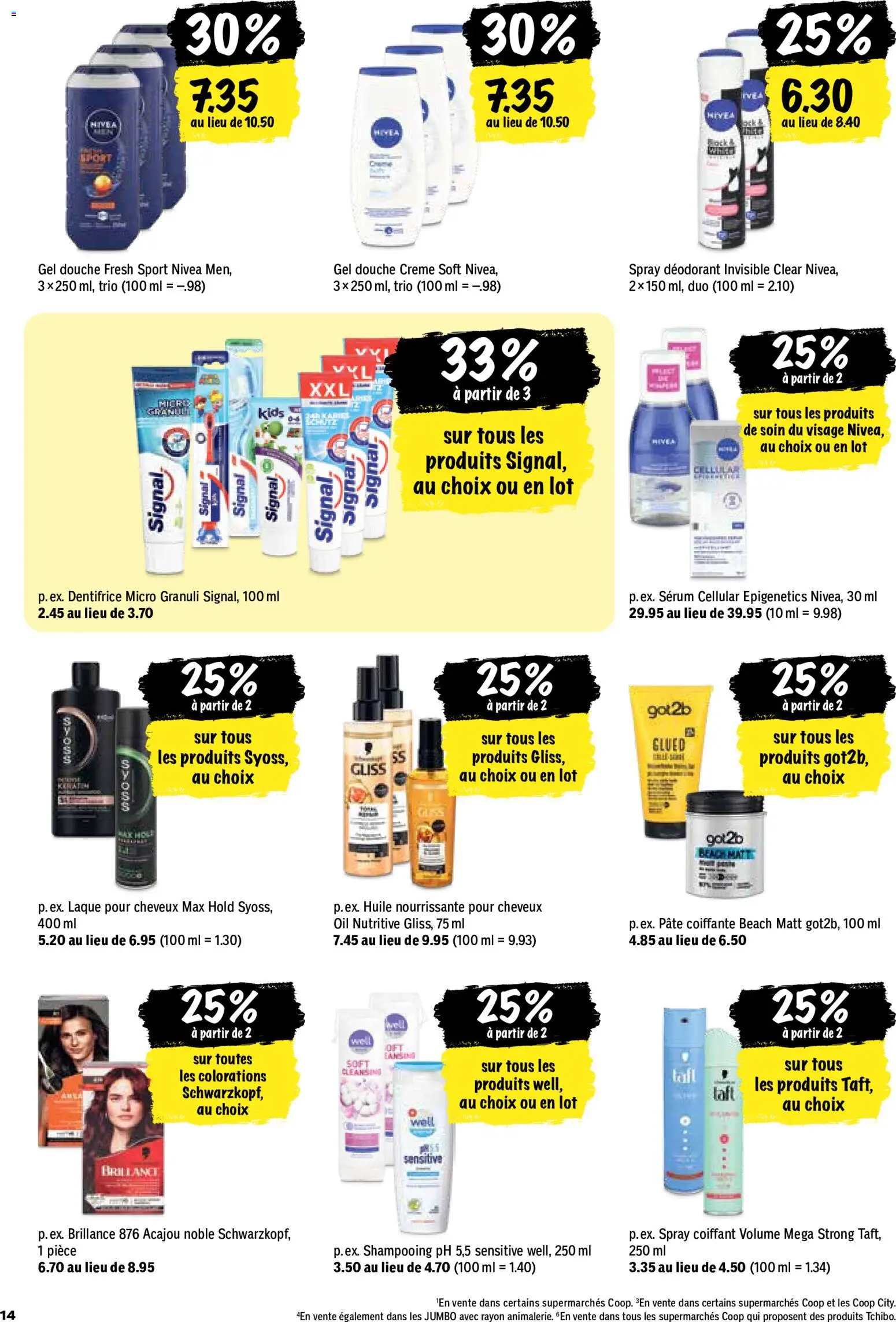 Coop aktionen FR – gültig ab 27.08.2026 | Seite: 14 | Produkte: Serum, Deodorant, Creme