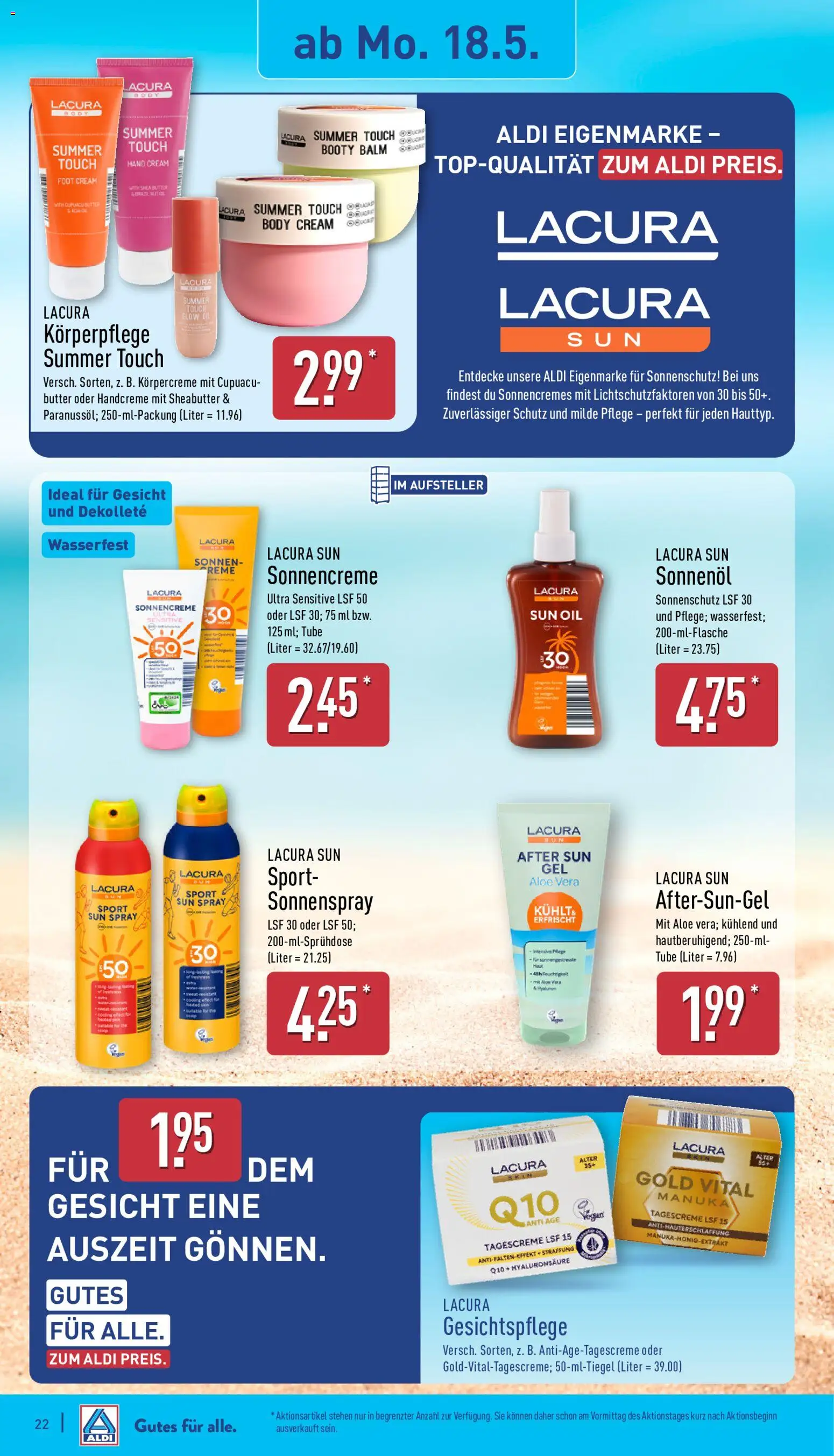 Aldi Prospekt 	 – gültig ab 18.05.2026 | Seite: 22