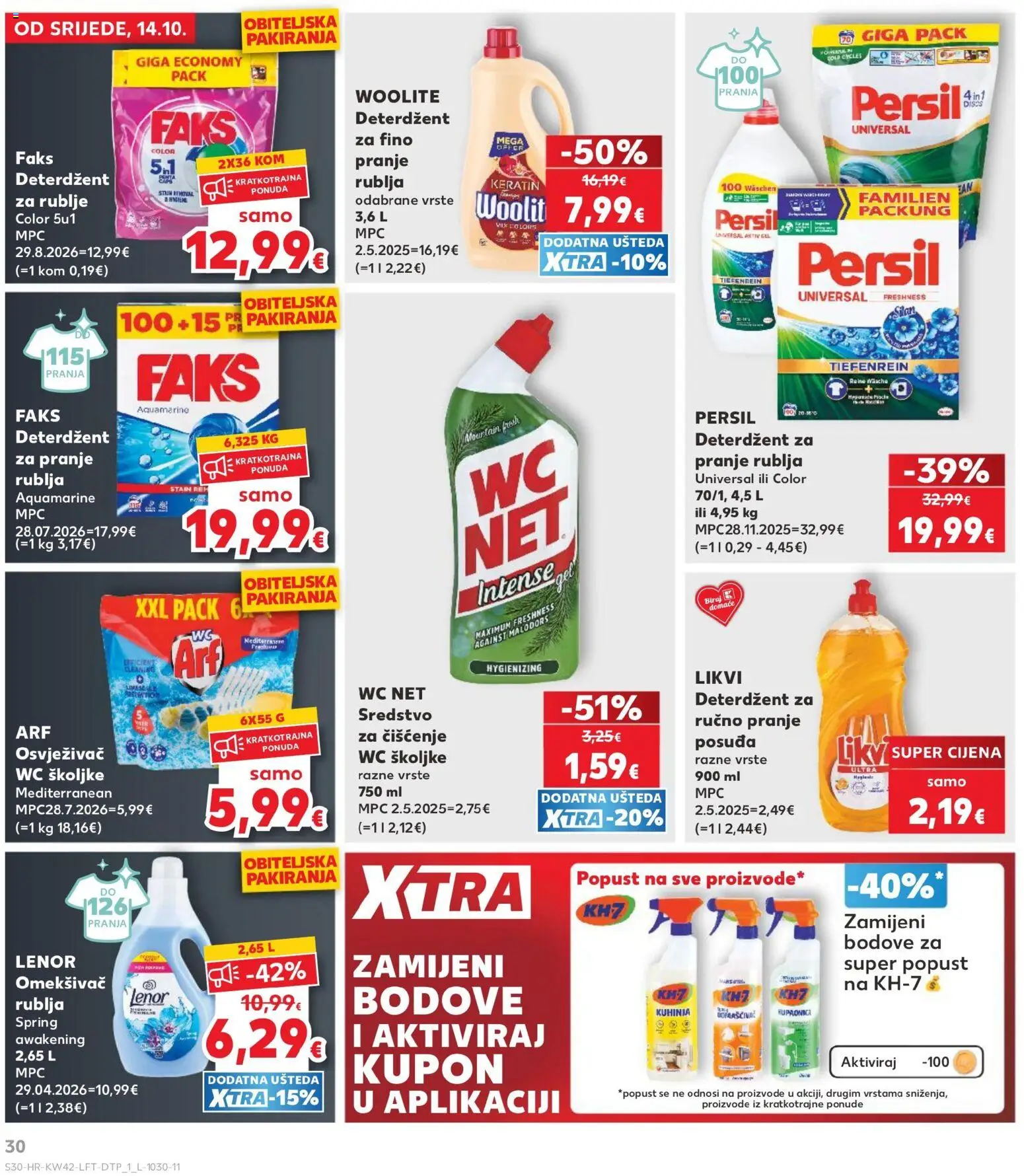 Kaufland HR akciós ujság - amely érvényes a következő dátumtól: 2026.10.14. | Oldal: 30