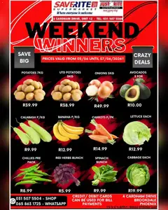 Saverite specials catalogue – valid from 05.06.2026