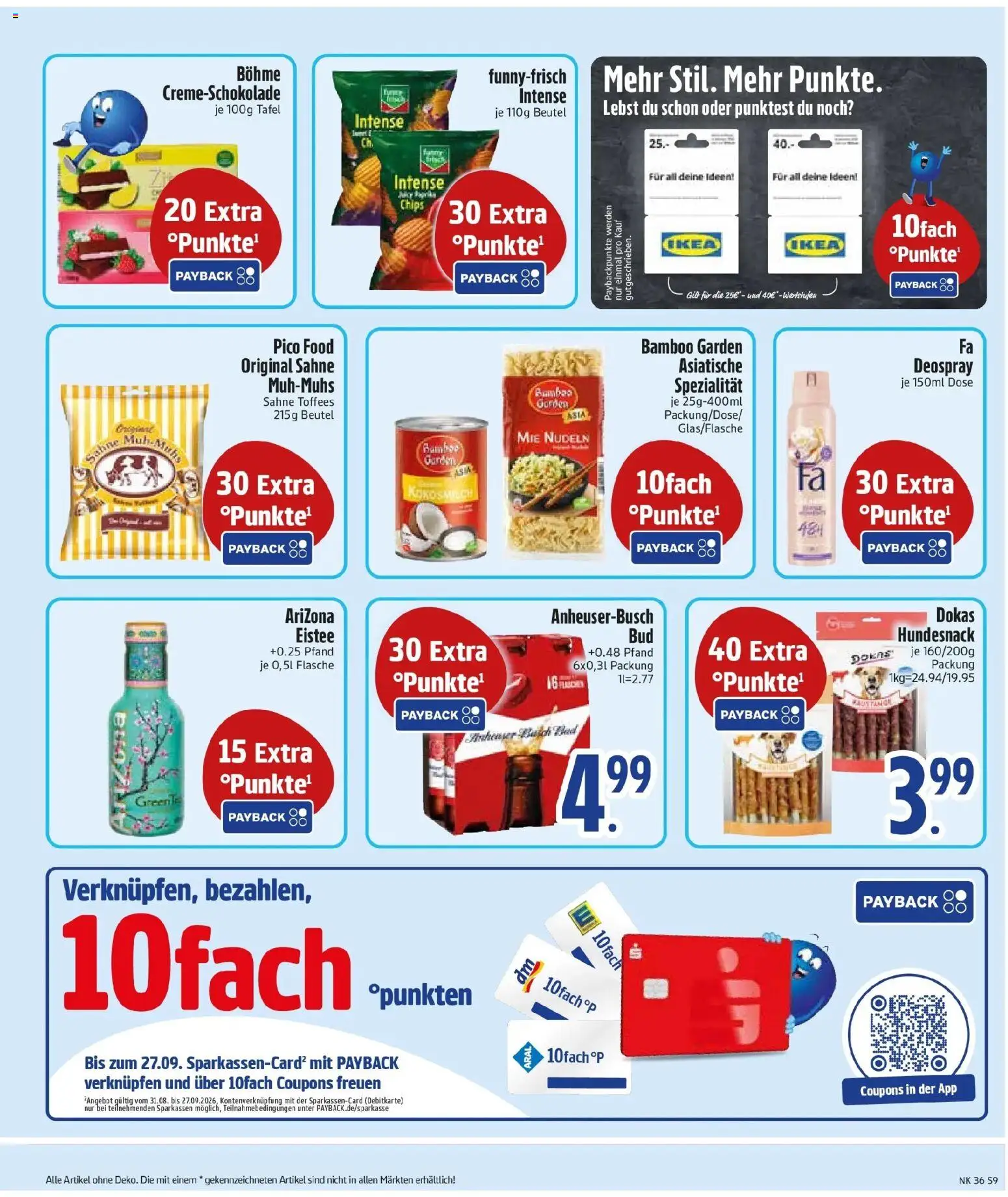 Edeka Prospekt Türkenfeld (ab 31.08.2026) » Angebote Online | Seite: 11 | Produkte: Deospray, Nudeln, Chips, Sahne
