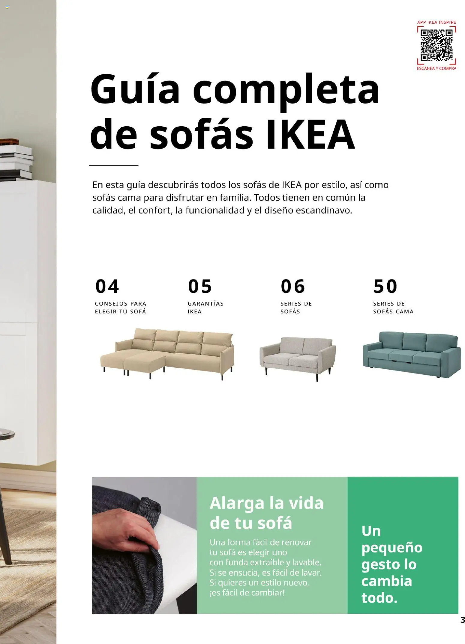 IKEA - Sofás │ válido desde el 28/09/2026 | Página: 3 | Productos: Sofás, Funda, Cama, Sofá