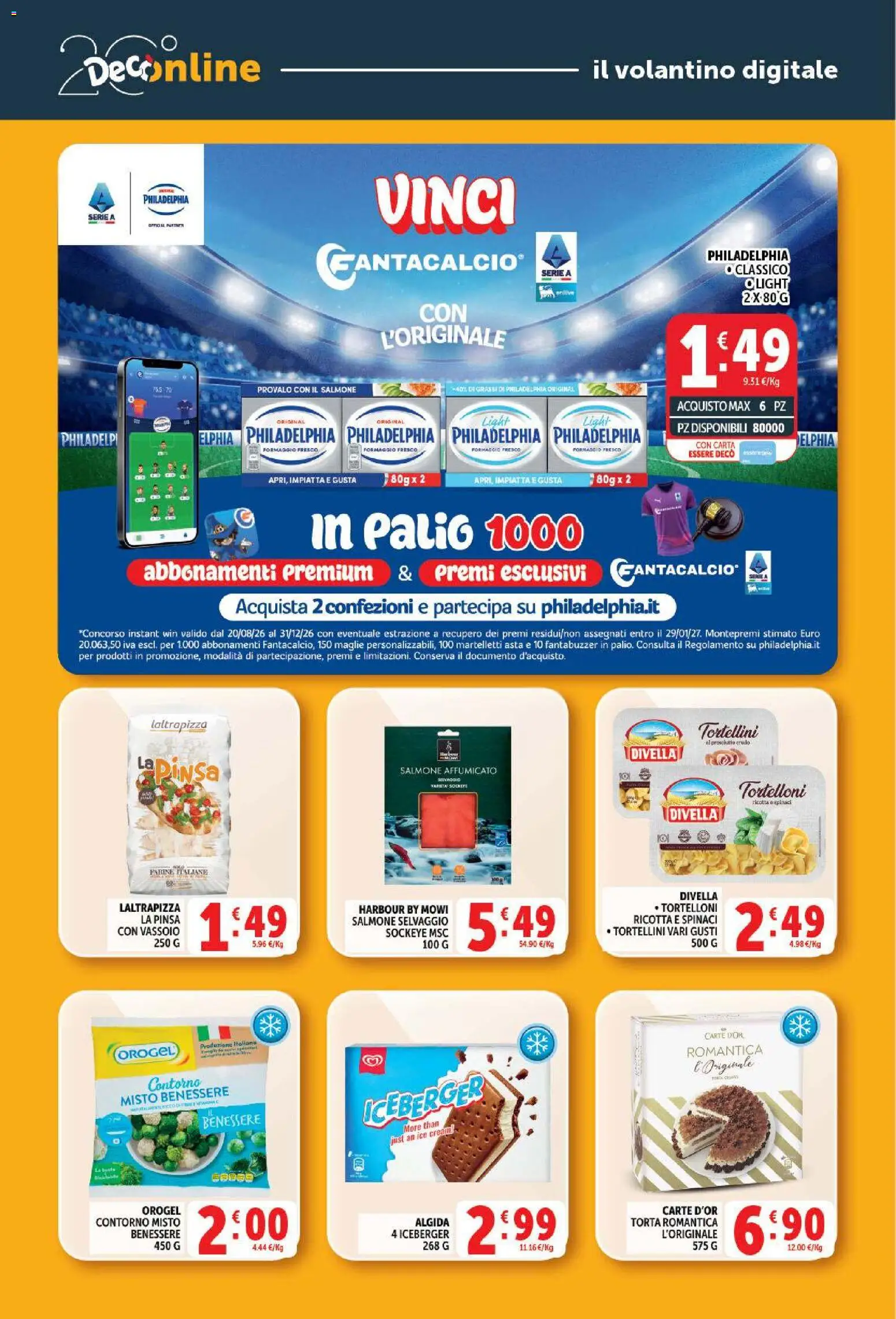 Volantino Decò del 01/09/2026 | Pagina: 24 | Prodotti: Salmone affumicato, Divella, Formaggio fresco, Vassoio