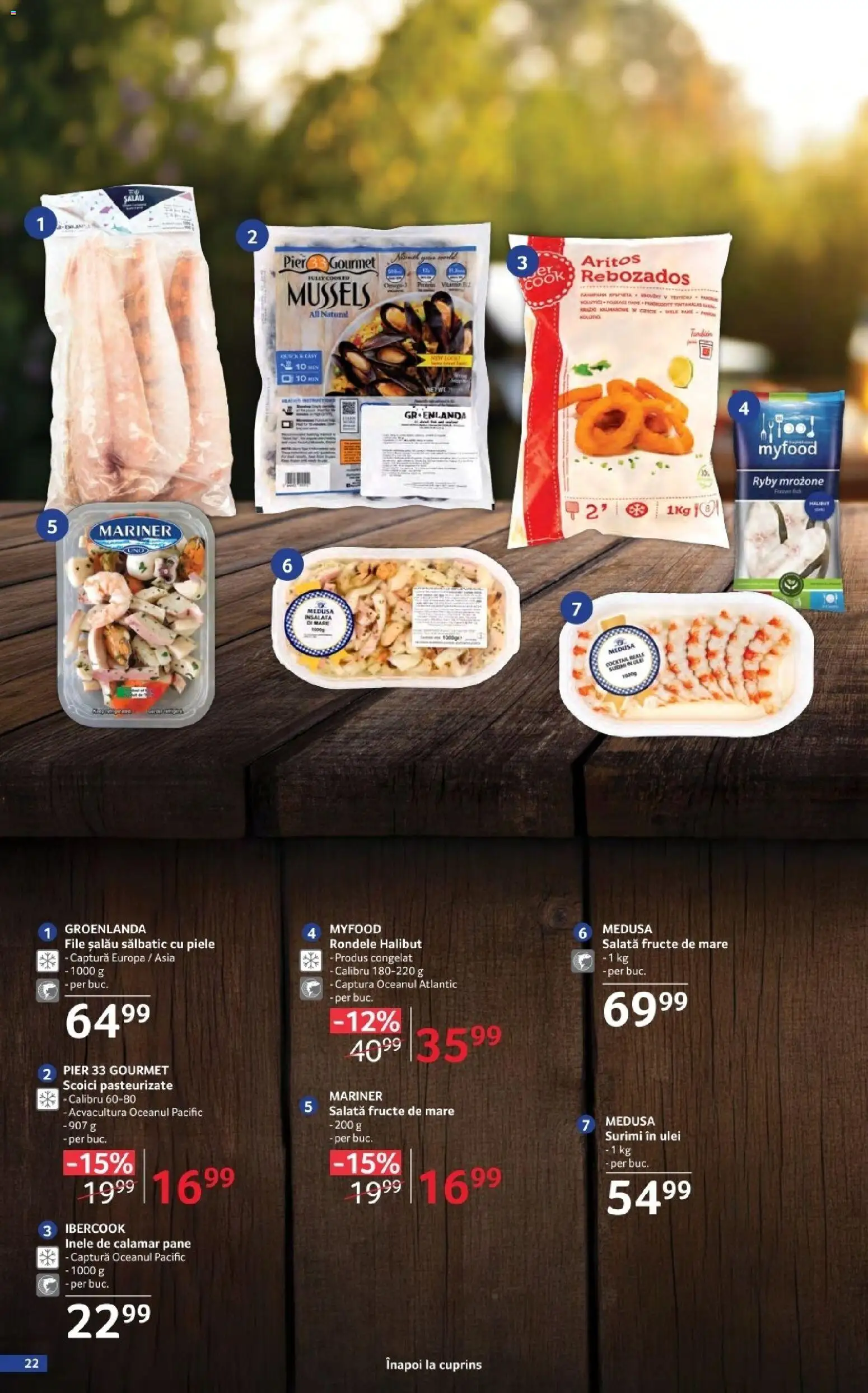 Noul catalog Selgros – valabil de la 17.04.2026 | Pagină: 22 | Produse: Ulei, Salată, Fructe, Fructe De Mare