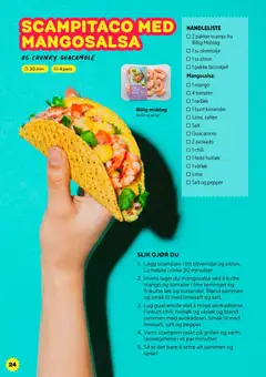 Forhåndsvisning av Grillfest hos Bunnpris gyldig fra 25.04.2026 | Side: 24 | Produkter: Tomater, Lime, Mango, Scampi