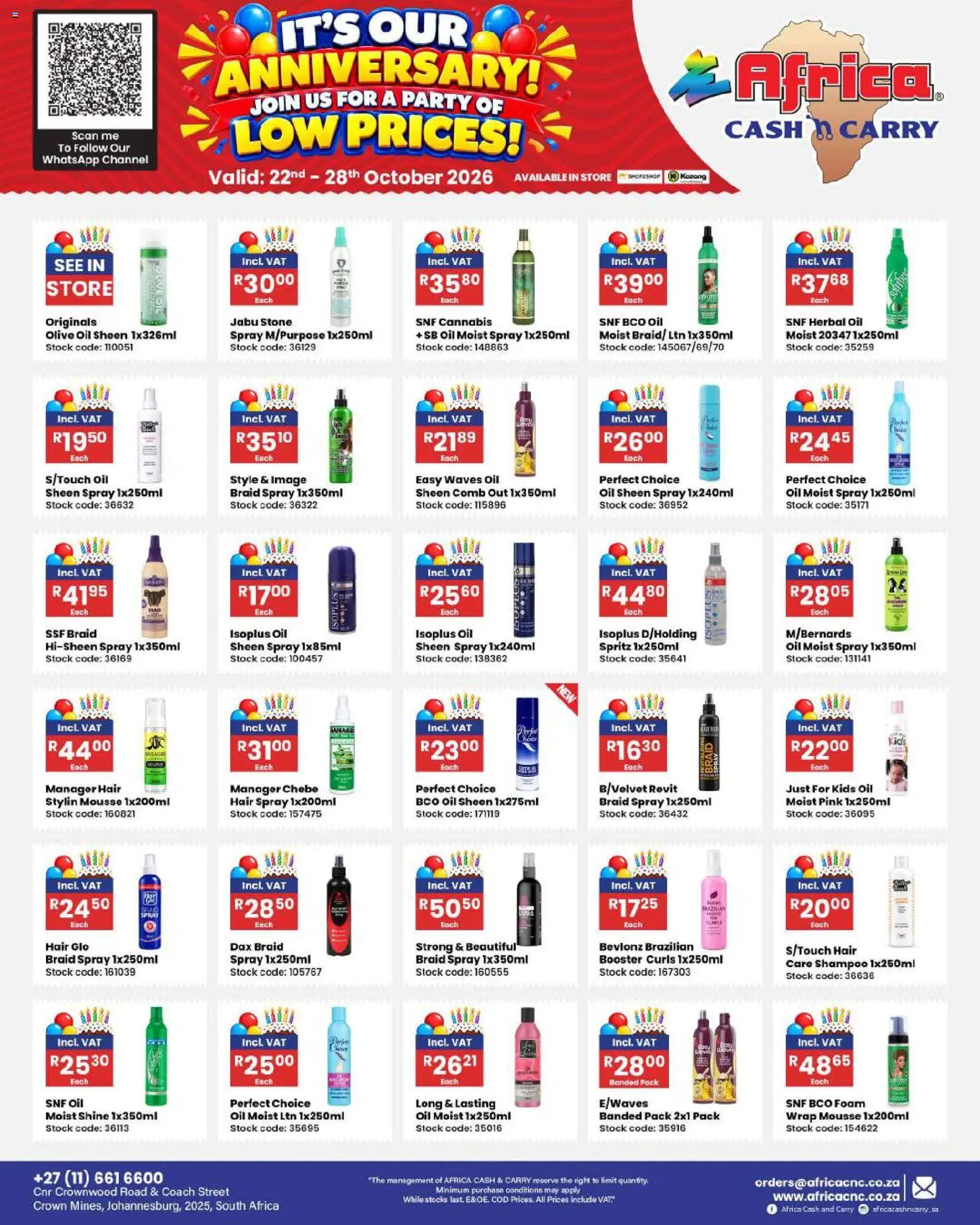 New Africa Cash & Carry catalogue – valid from 22/10/2026 | Page: 1