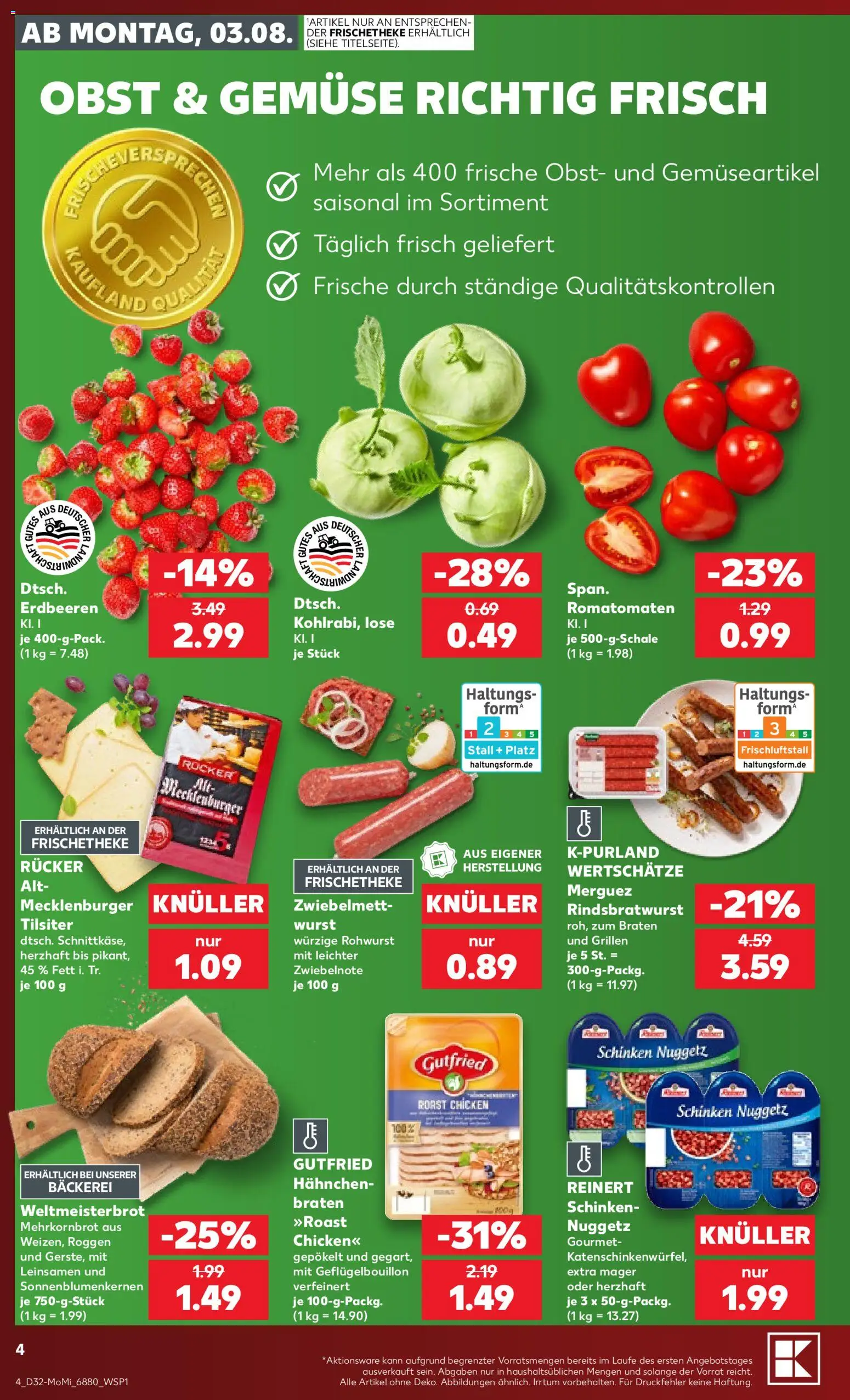 Kaufland Německo leták - Völklingen od 03.08.2026 | Strana: 4 | Produkty: Gourmet, Forma