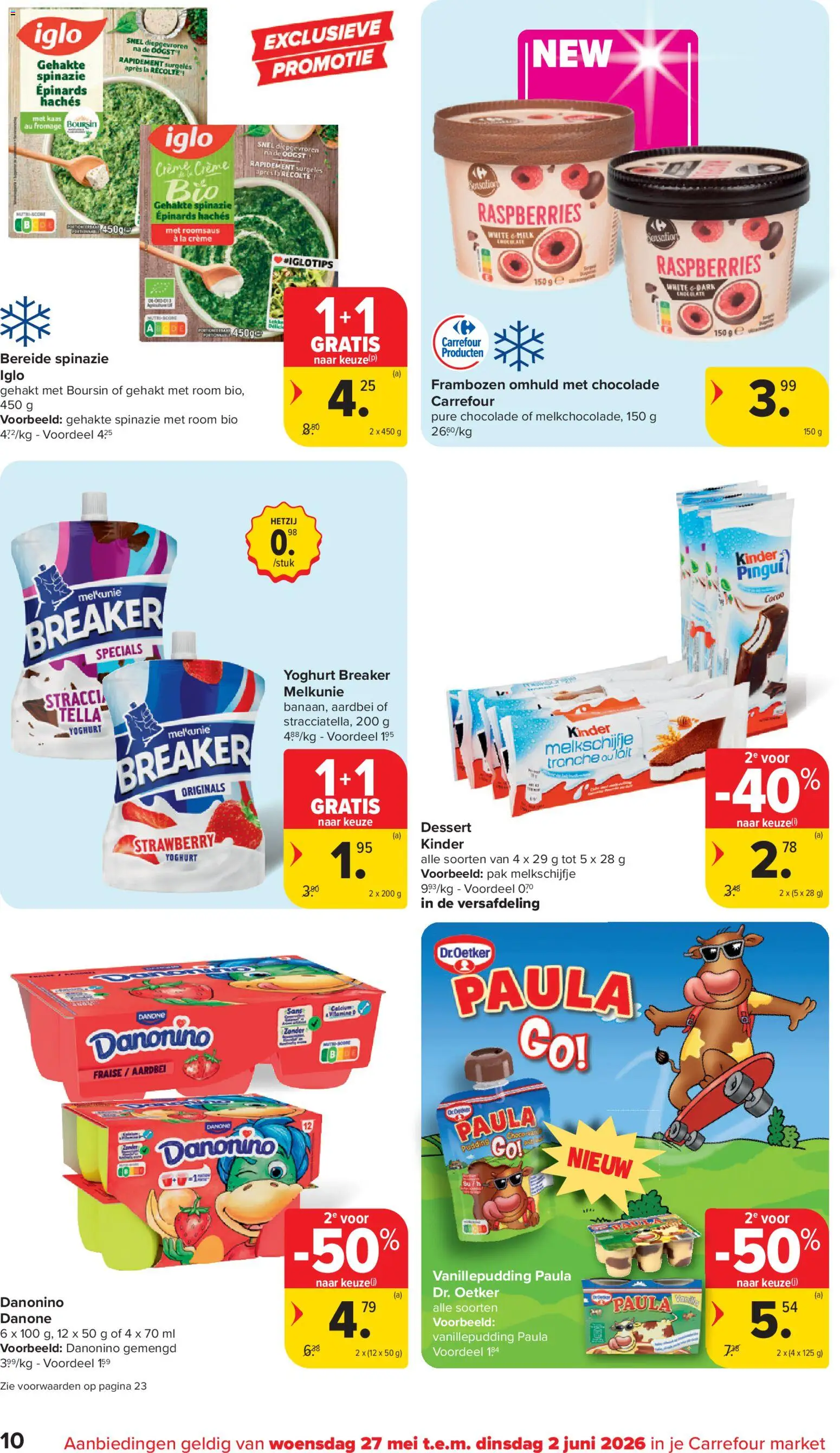 {H1} | Pagina: 10 | Producten: Room, Kinder, Aardbei, Chocolade