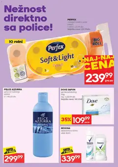 Mercator katalog - pregled Mercator kataloga - važi od 02.07.2026 | Strana: 28 | Proizvode: Sapun, Felce azzurra, Dove, Dezodorans