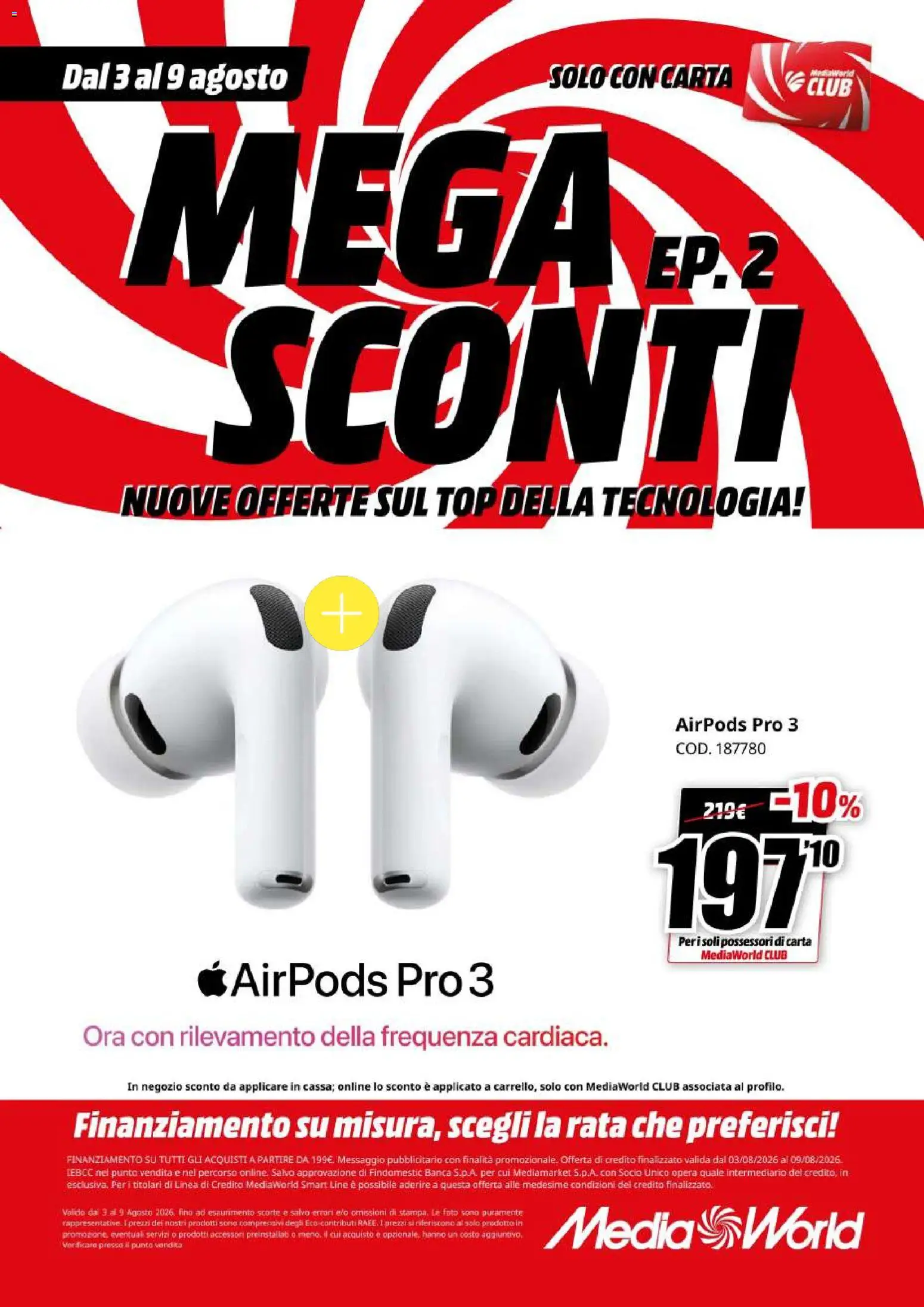 Volantino Media World del 03/08/2026 | Pagina: 14