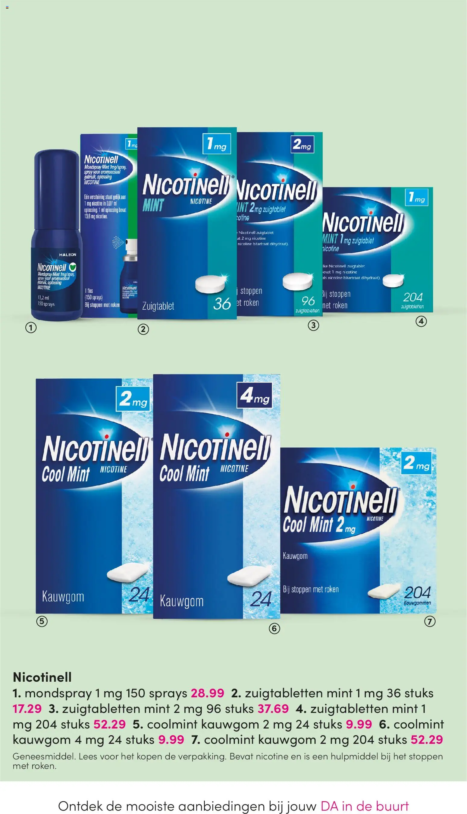 {H1} | Pagina: 44 | Producten: Fles, Kauwgom, Zuigtabletten