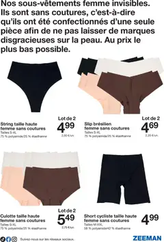 Zeeman - Prévisualisation de Zeeman catalogue valide à partir de 02.05.2026 | Page: 18 | Produits: Culotte