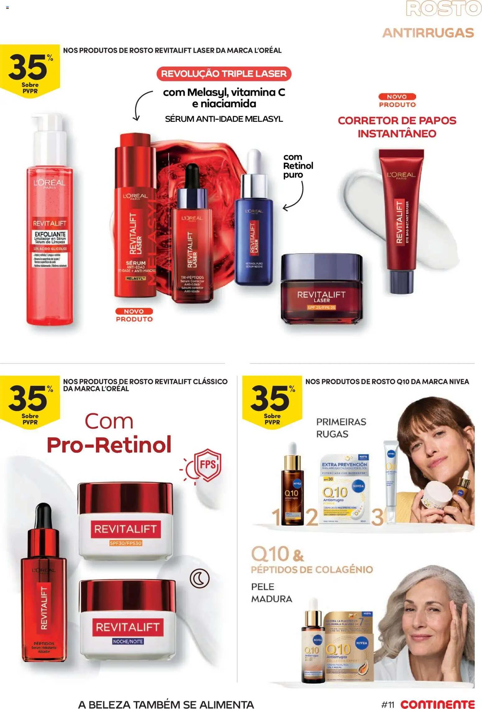 Continente Beleza Brilho com sabor a verão │ válido de 07/07/2026 | Página: 11 | Produtos: Corretor, Sérum, Vitamina c