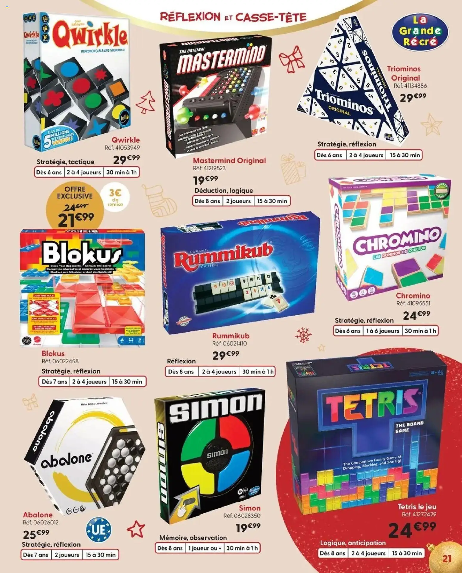 La Grande Récré - LE NOËL DE TOUTES LES PASSIONS à partir du 14/10/2026 - promo en ligne | Page: 21 | Produits: Joueur, Mais, Pull, Thé