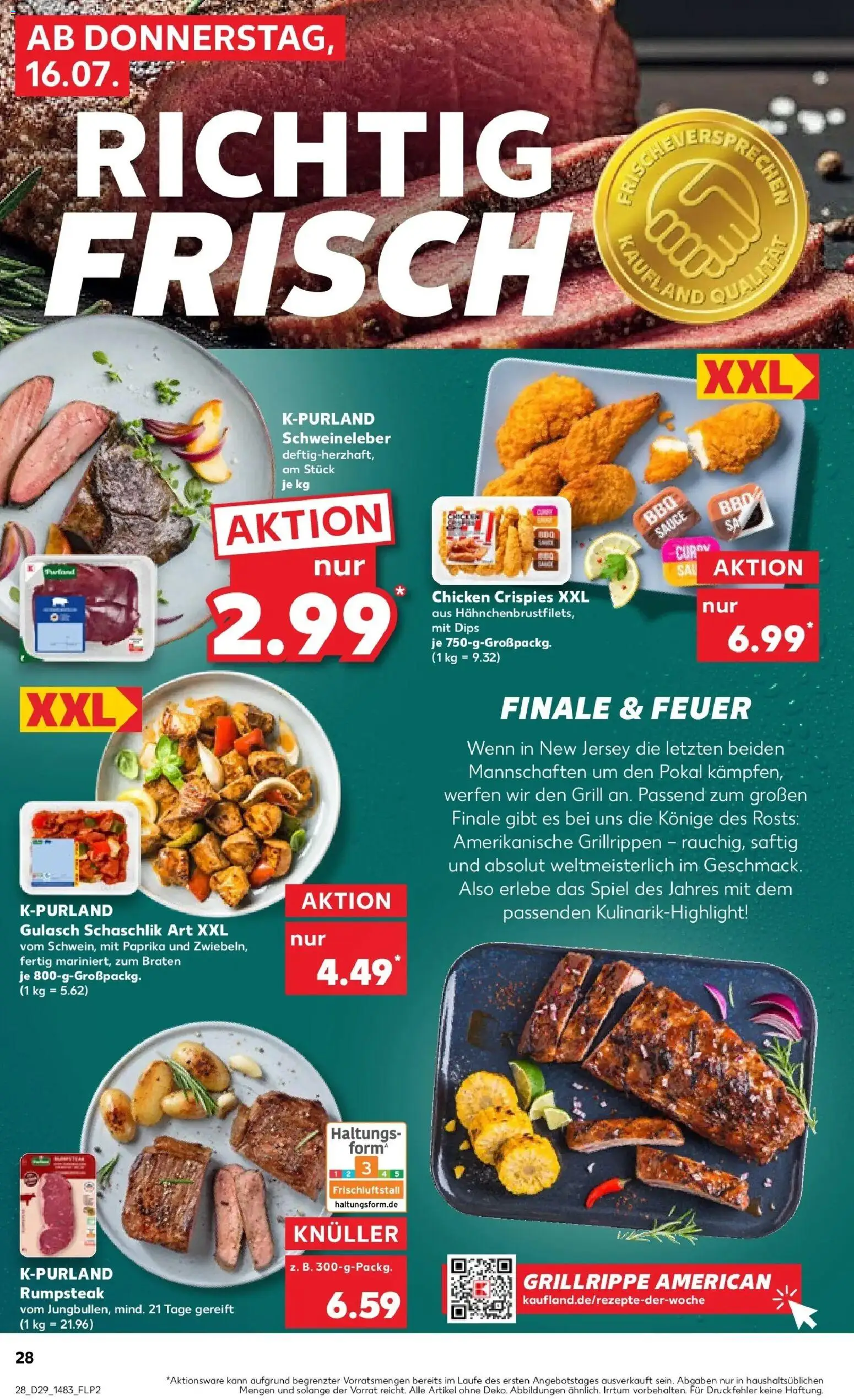 Kaufland Prospekt Frankfurt Am Main – gültig ab 13.07.2026 | Seite: 37 | Produkte: Spiel, Rumpsteak, Paprika, Gulasch