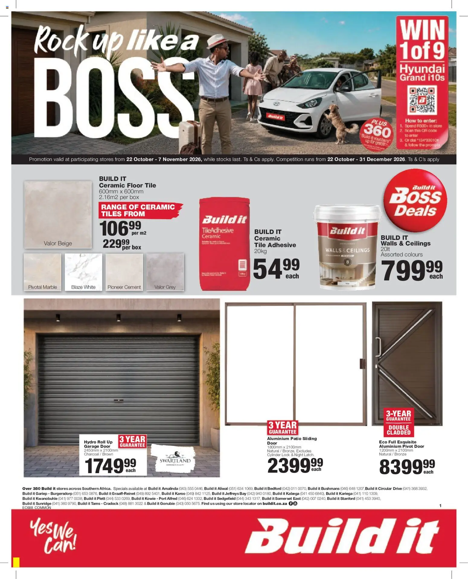New Build It catalogue – valid from 22/10/2026 | Page: 1 | Products: Lock, Box, Adhesive, Cement