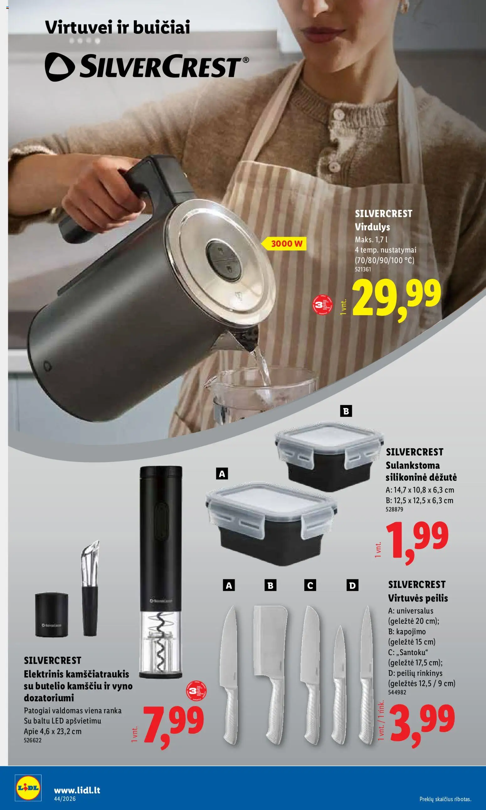 LIDL akcijos nuo 2026.10.26 | Puslapis: 12 | Prekių: Virdulys