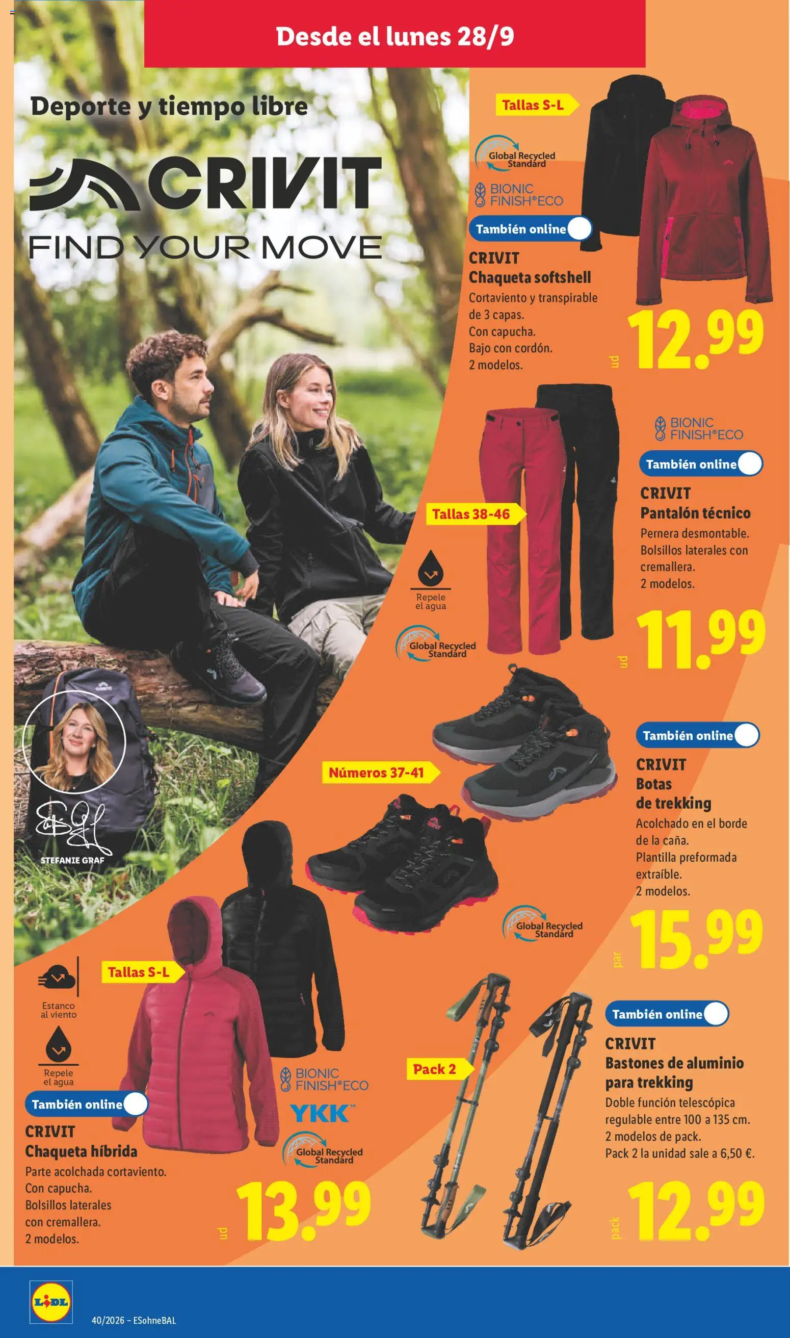Lidl folleto de bazar │ válido desde el 28/09/2026 | Página: 6 | Productos: Chaqueta, Botas, Agua