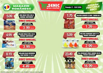 Ofertele Senic valabile de la 13.07.2026 | Pagină: 8 | Produse: Cameră, Mici, Covrigei, Sare