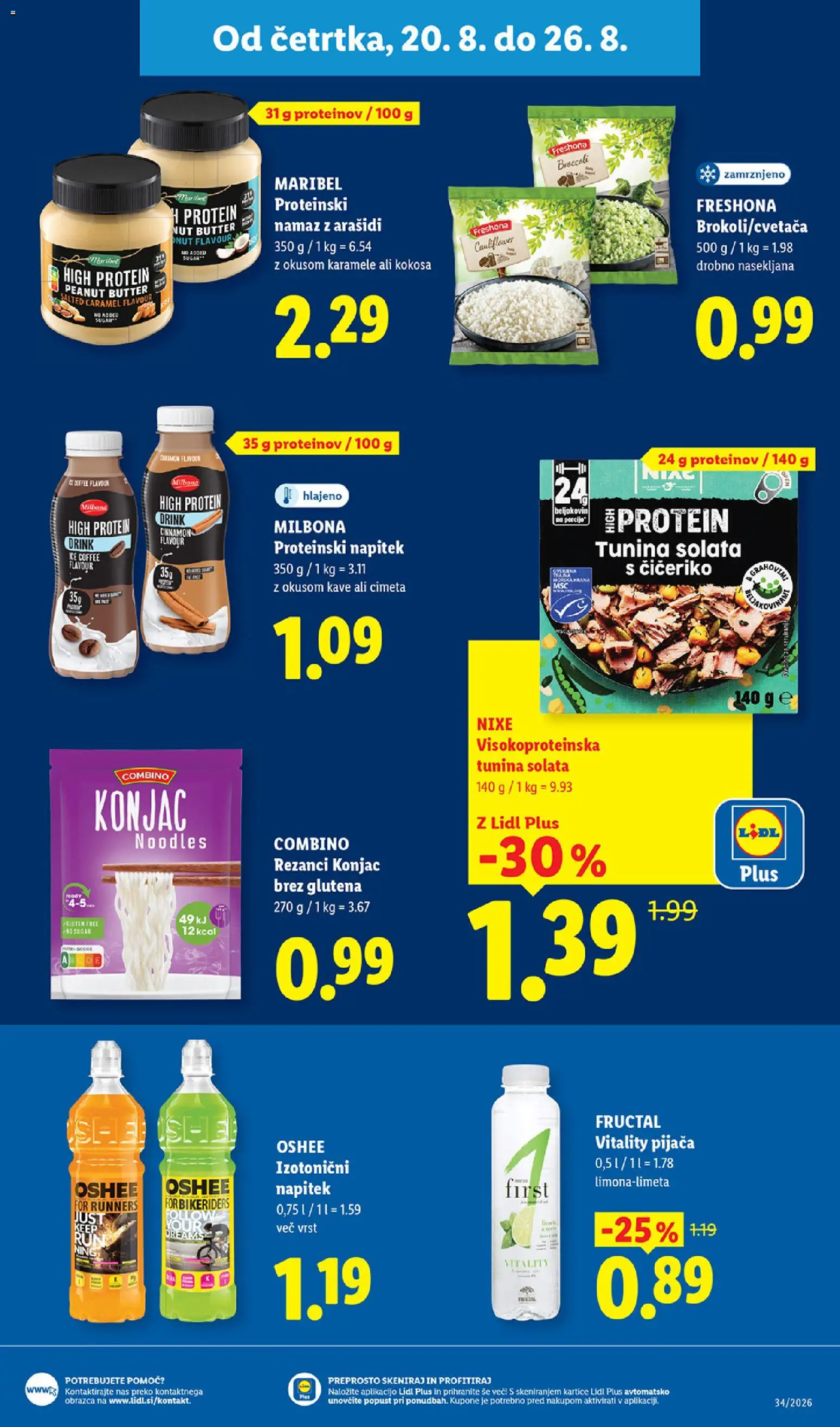 Novi Lidl katalog ponudbe – veljaven od 20.08.2026 | Stran: 21 | Izdelki: Arašidi, Tuna, Karamele, Solata