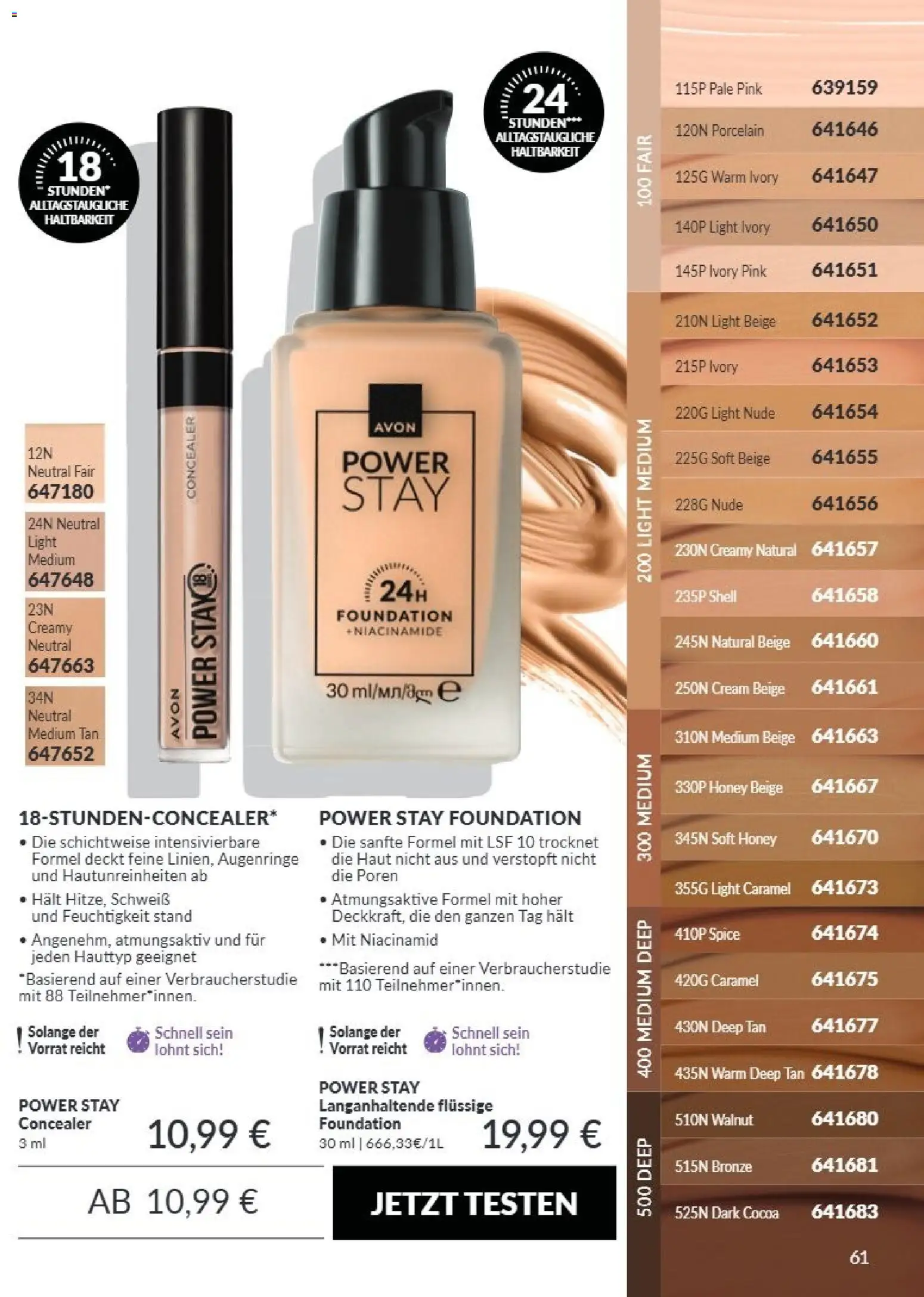 AVON Katalog September 2026 – gültig ab 01.09.2026 | Seite: 57 | Produkte: Concealer, Foundation