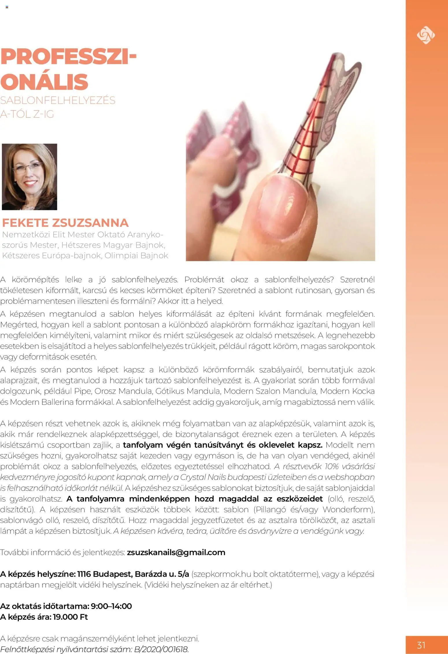 Crystal Nails akciós ujság - amely érvényes a következő dátumtól: 08.06.2026 | Oldal: 31
